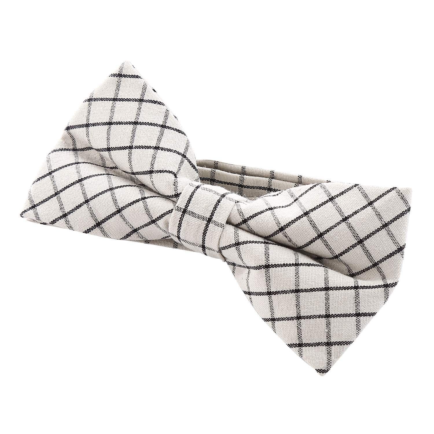 DonDon Fliege Fliege Schleife 12 x 6 cm Karos (Packung, 1-St) bereits gebunden, verstellbar, kariert