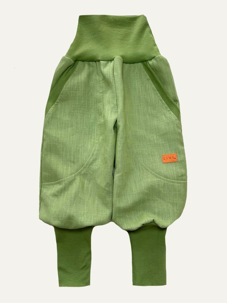 LiVi BERLIN Leinenhose JOGGER AUS LEINEN SPRINGGREEN