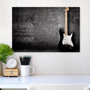 wandmotiv24 Leinwandbild E-Gitarre, Abstrakt (1 St), Wandbild, Wanddeko, Leinwandbilder in versch. Größen