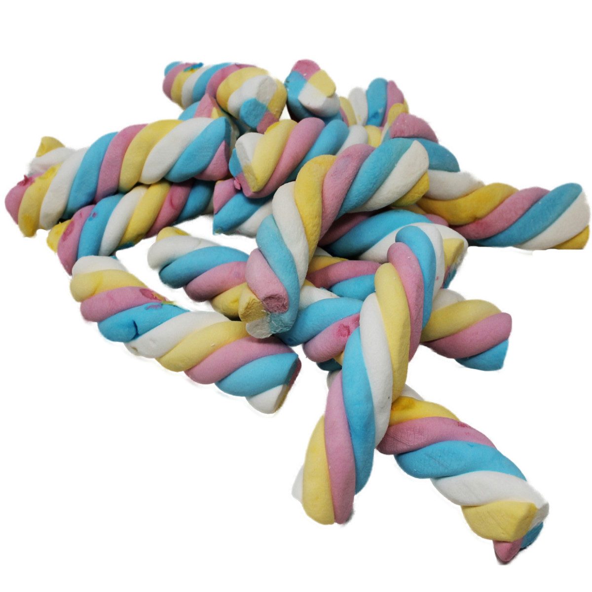 Fruchtgummi Bären & Co. Süßigkeit, Marshmellow Rainbow Speckseile getrehte Schaumzucker Kabel 125g