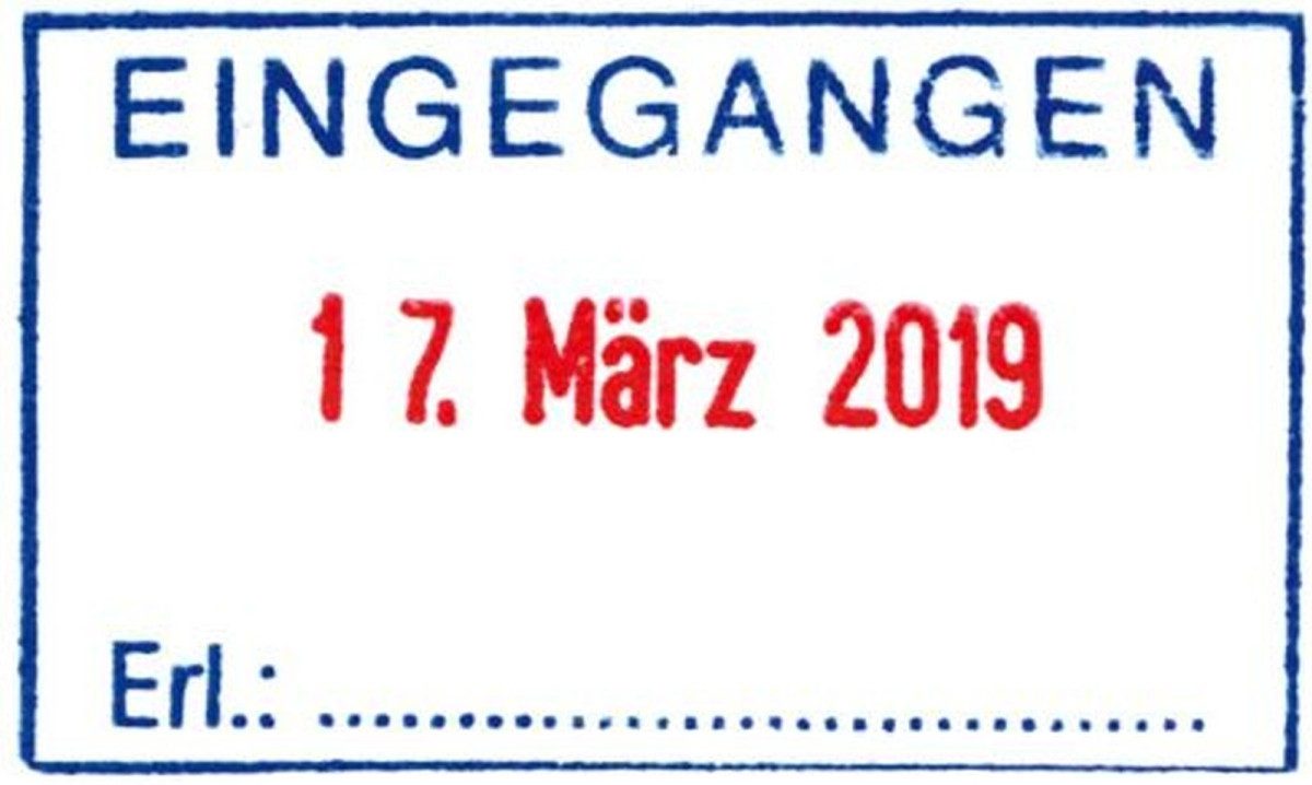 TRODAT Stempel Textstempel Eingang/Erledig Trodat 4750 40x23mm