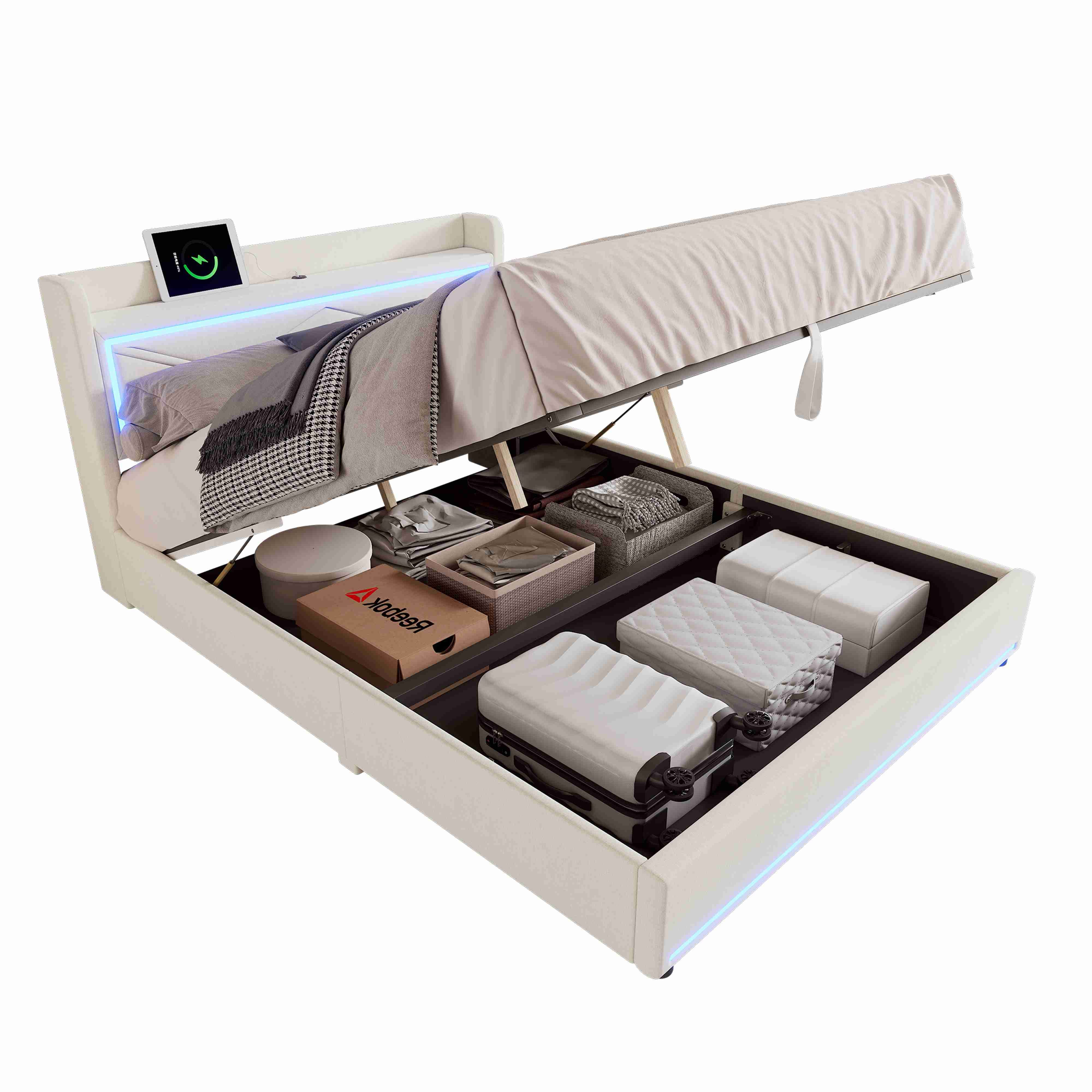 BlingBin Polsterbett Flaches Bett Doopelbett mit günstig online kaufen
