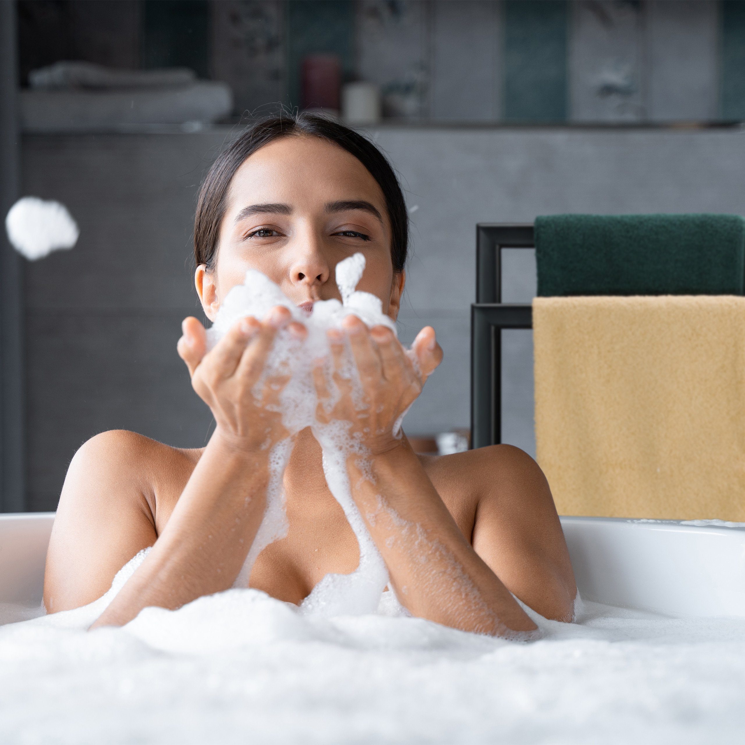 relaxdays Handtuchständer schwarz