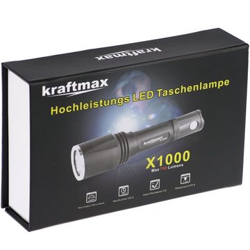kraftmax LED Taschenlampe X1000 LED Taschenlampe (1-St)