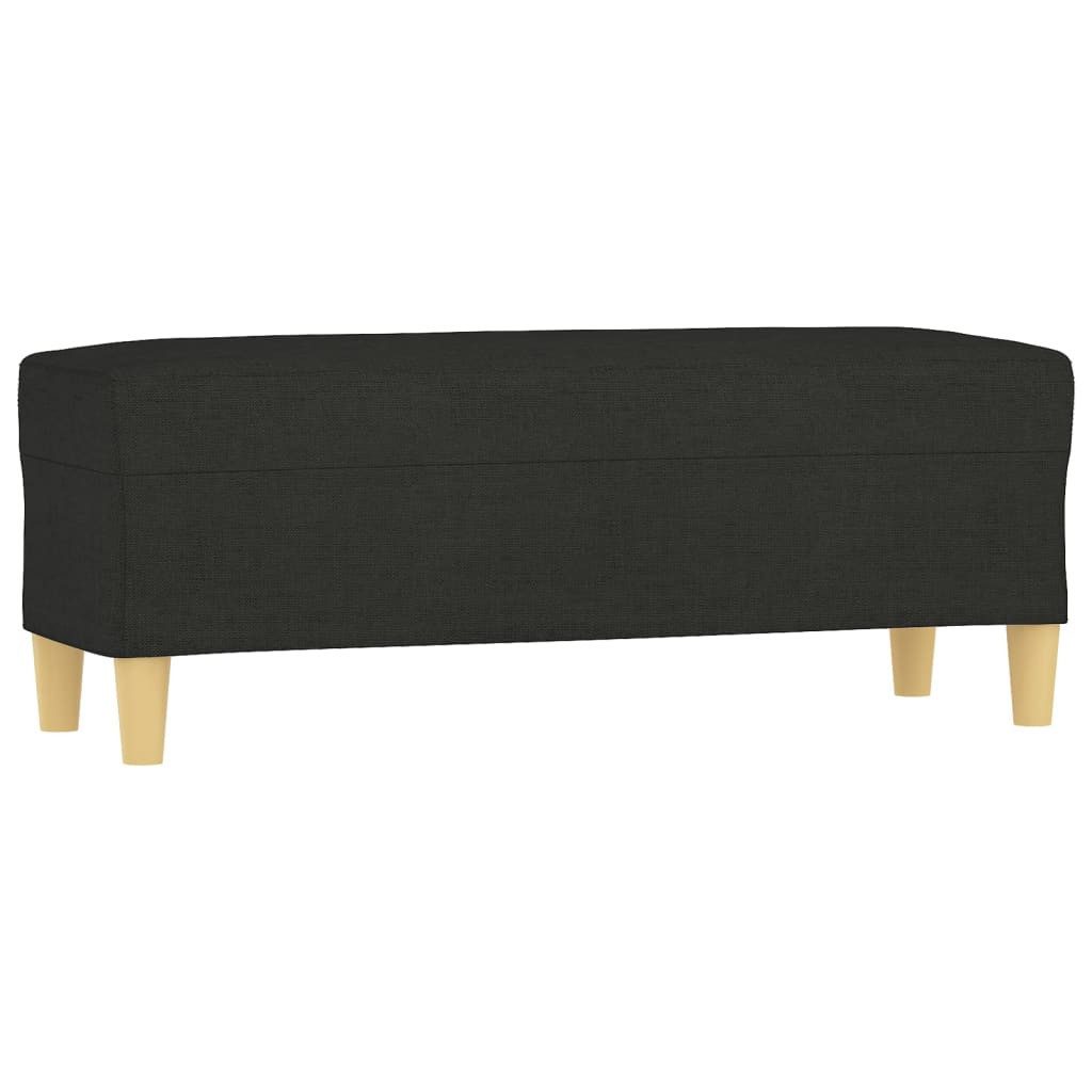 vidaXL Sitzbank Sitzbank Schwarz 100x35x41 cm Stoff
