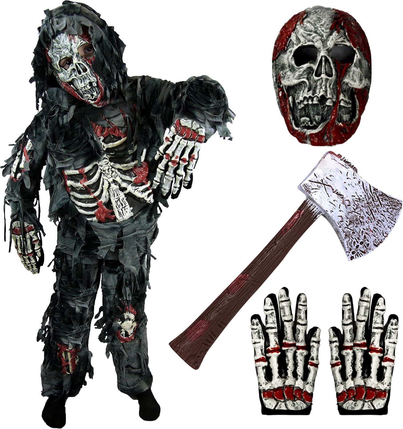 Spooktacular Creations Zombie-Kostüm Spooktacular Creations Zombie-Deluxe-Kostüm für Kinder mit blutiger
