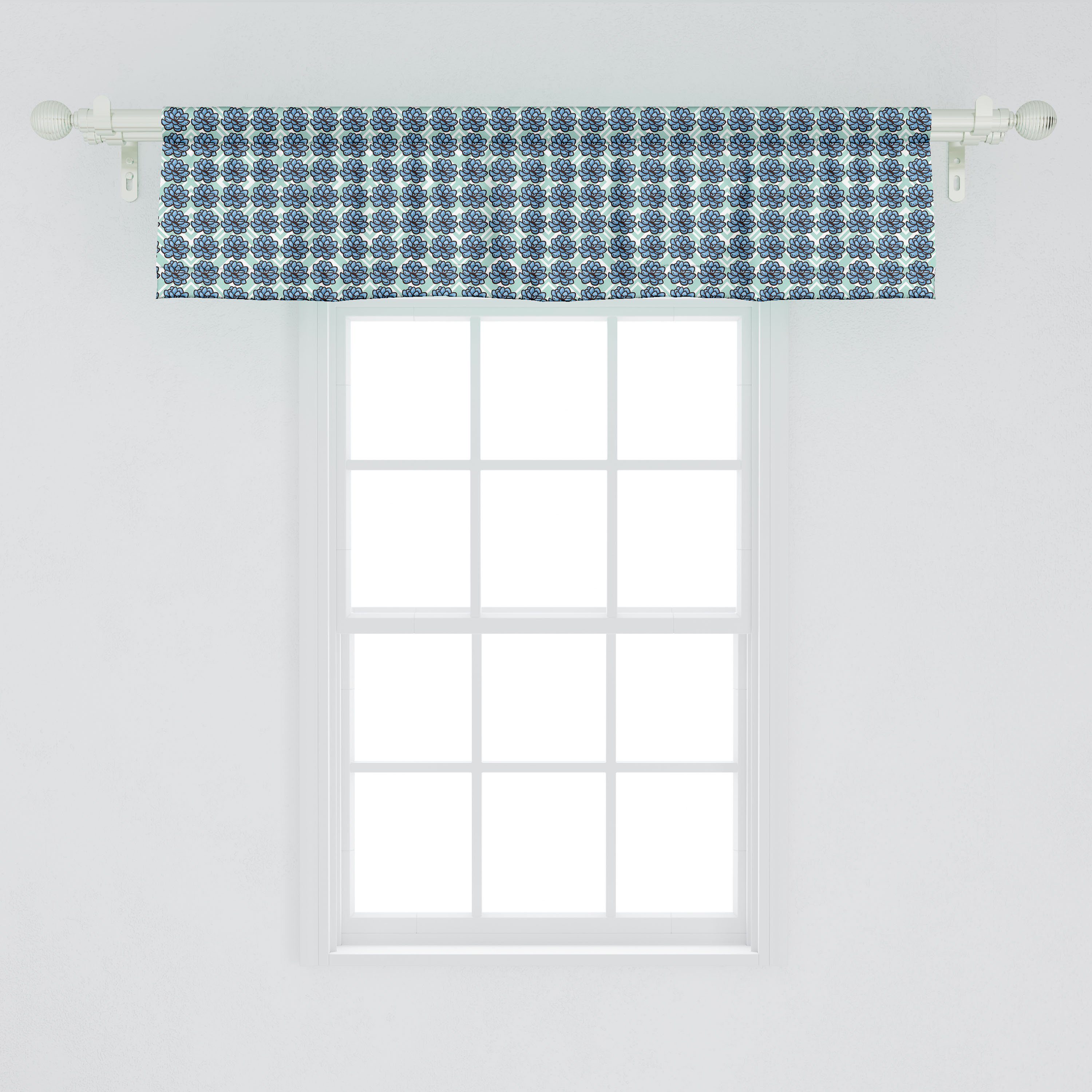Scheibengardine Vorhang Volant Wie Blume Blossom Cacti Dekor Microfaser, Küche für Abakuhaus, Agave Schlafzimmer mit Stangentasche