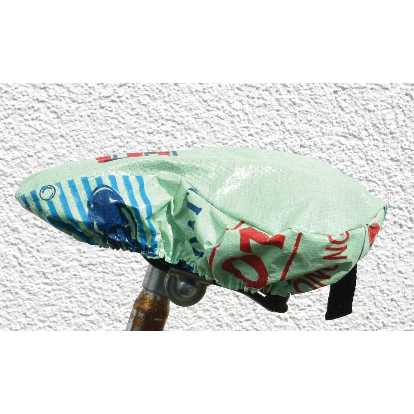 El Puente Sattelbezug Fahrradsattelüberzug aus recycelter Verpackung, Handmade, Handmade