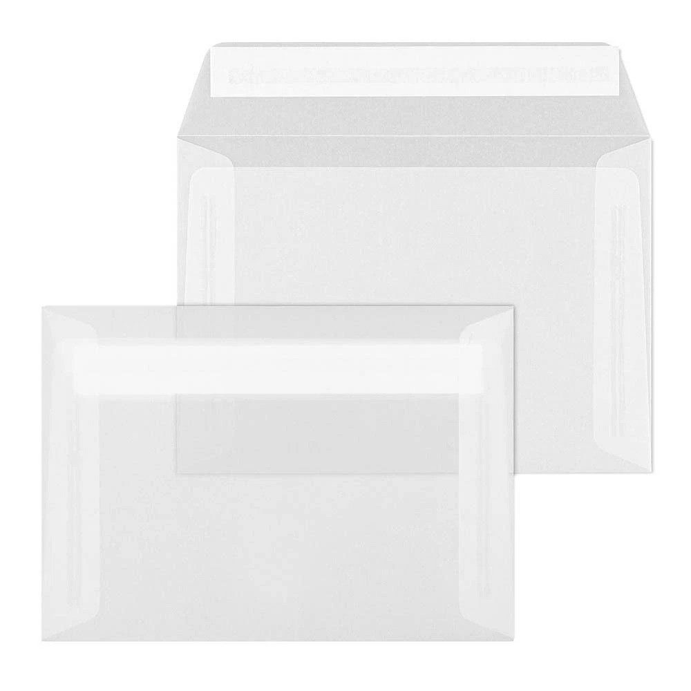 ÖKI Briefumschlag Briefumschlag 45655 C6 ohne Fenster haftklebend 100g transparent