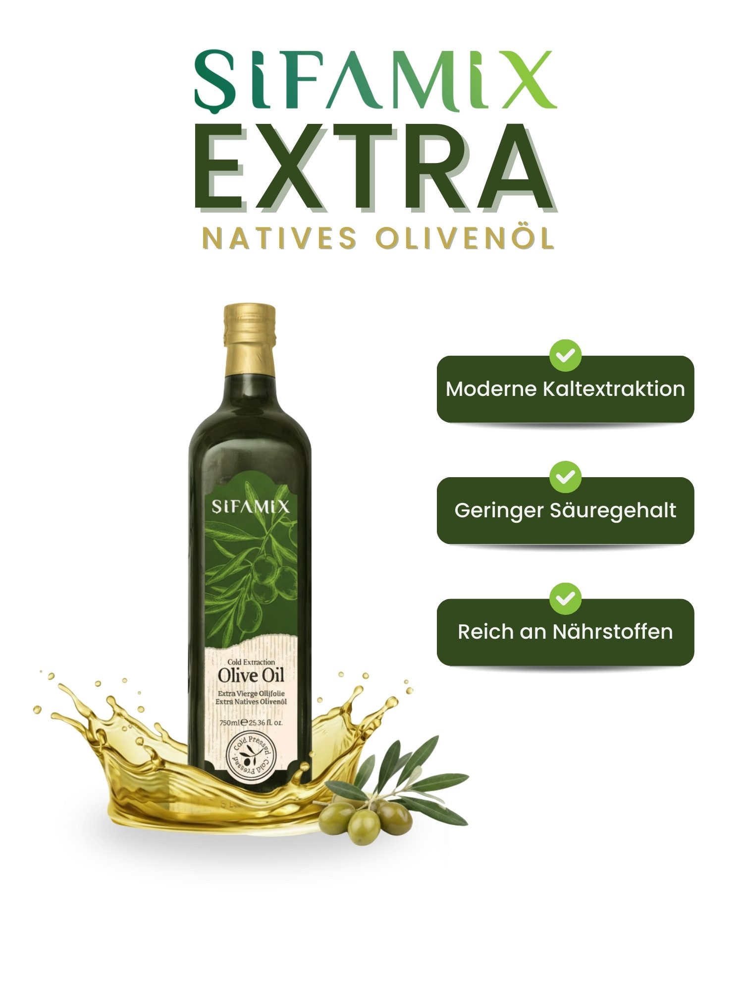 ADELSHOP Speiseöl Natives Olivenöl Extra Kaltgepresst aus Griechenland Premium Qualität, 1 x, 750 ml & 5 Liter, Kaltgepresst.
