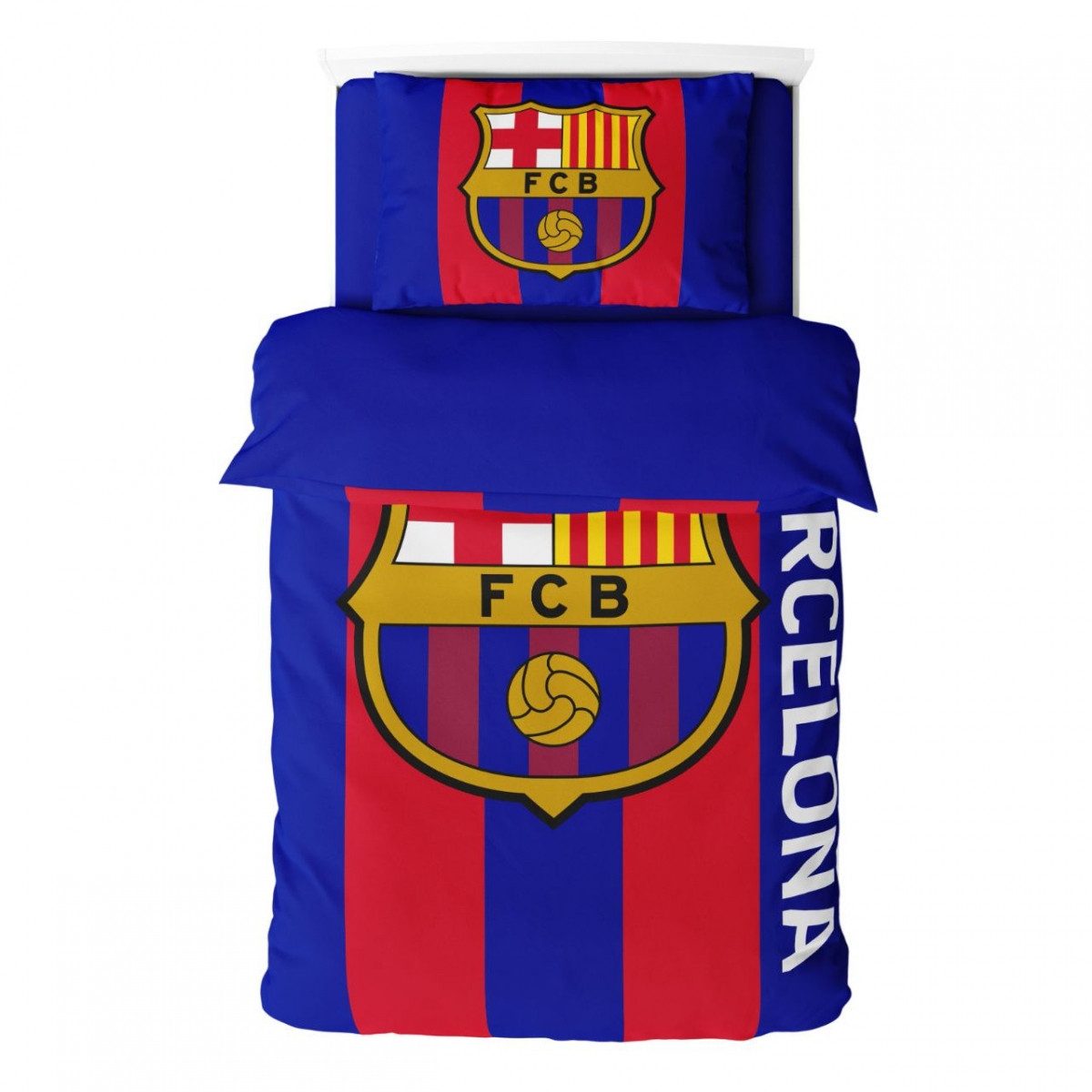 FC Barcelona Bettwäsche Bettwäsche-Set FC Barcelona Mikrofaser 135x200 cm 119122, Mikrofaser, 2 teilig