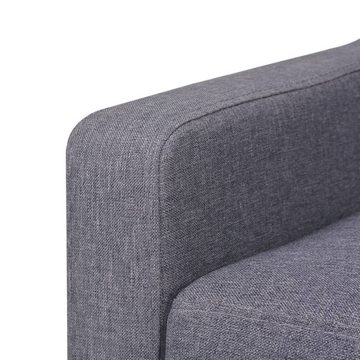vidaXL Sofa 3-Sitzer-Sofa Stoff Grau Couch