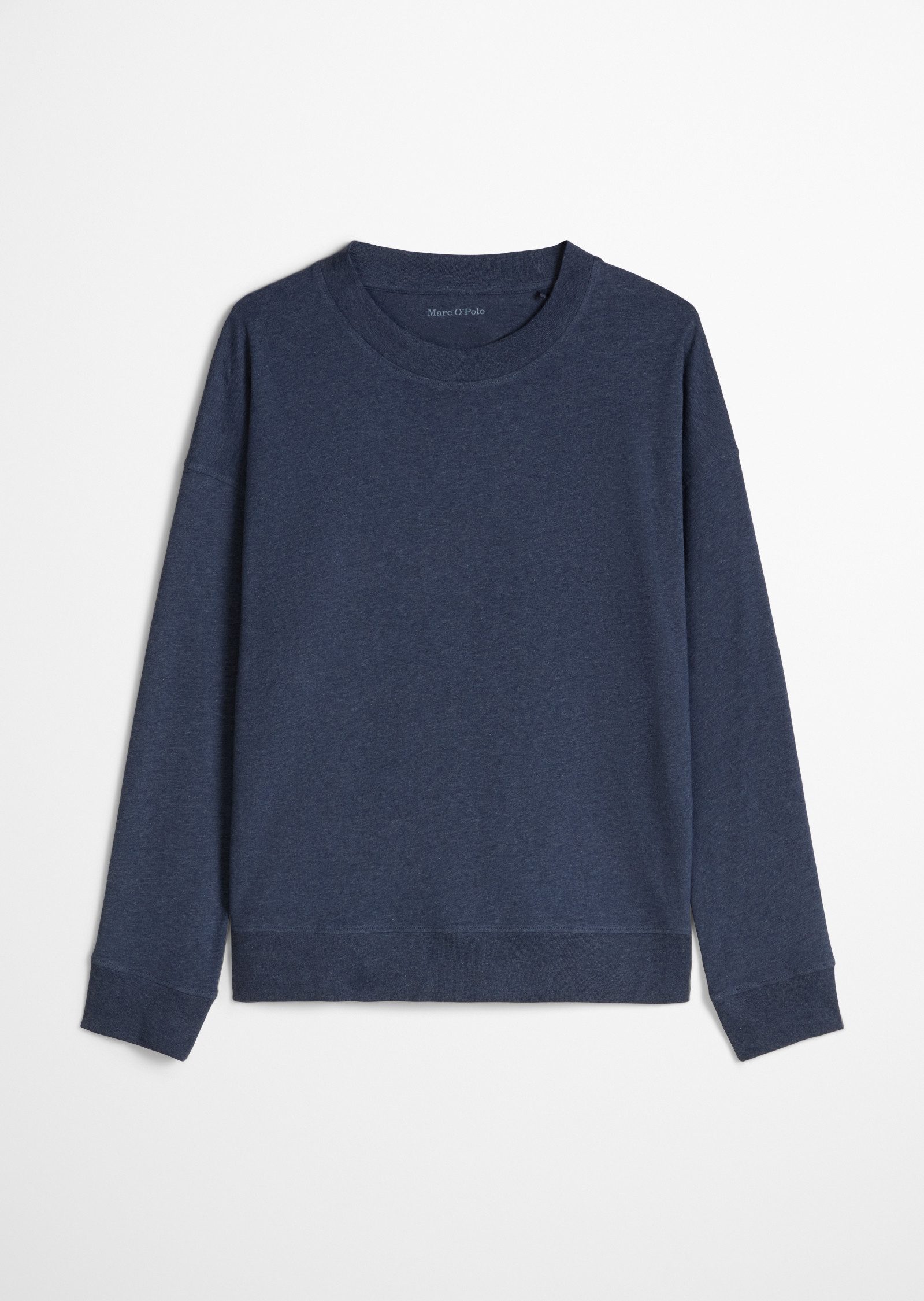 Marc O'Polo Pyjamaoberteil lässige Passform, Langarm, für Homewear, aus Jersey, mit Rundhals – Bild 2 von 4