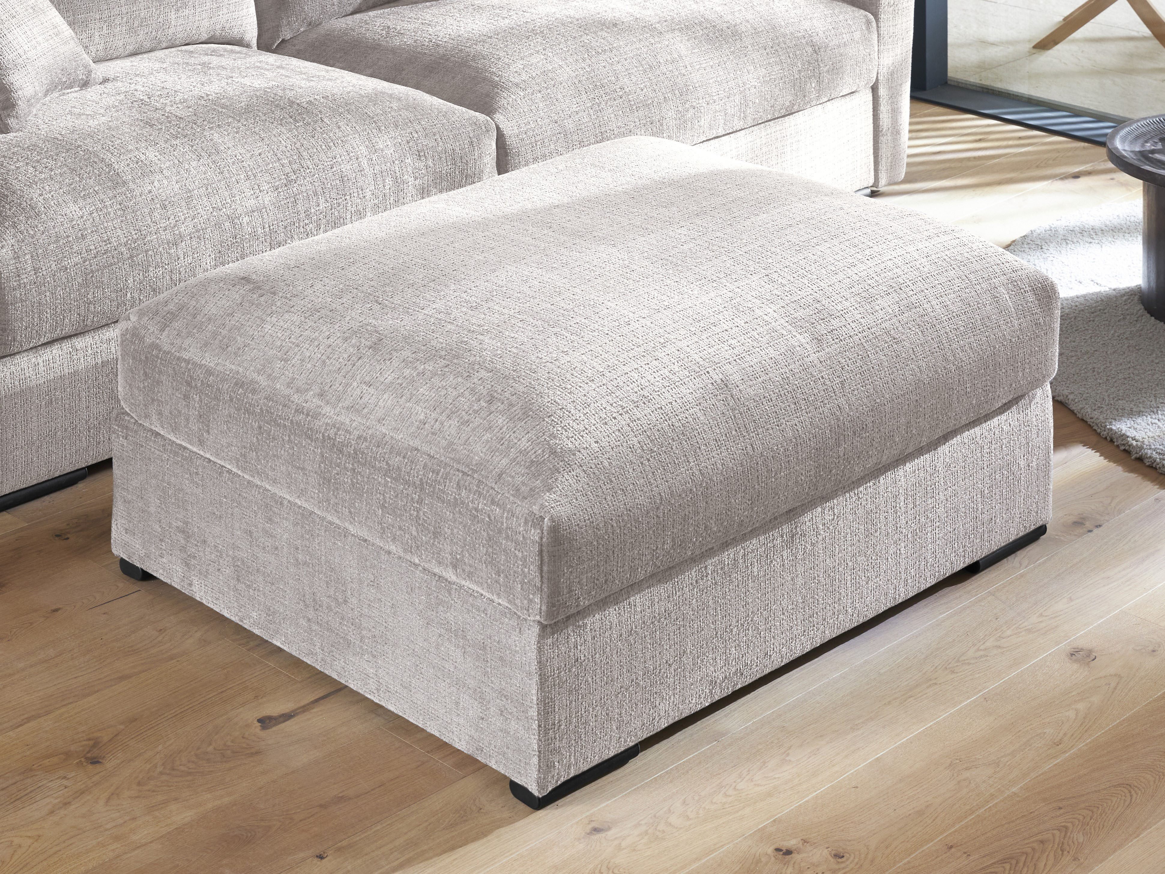 Home affaire Polsterhocker Finca XL, B: 101 cm, Mega-Hocker, in Cord oder Chenille-Struktur wählbar