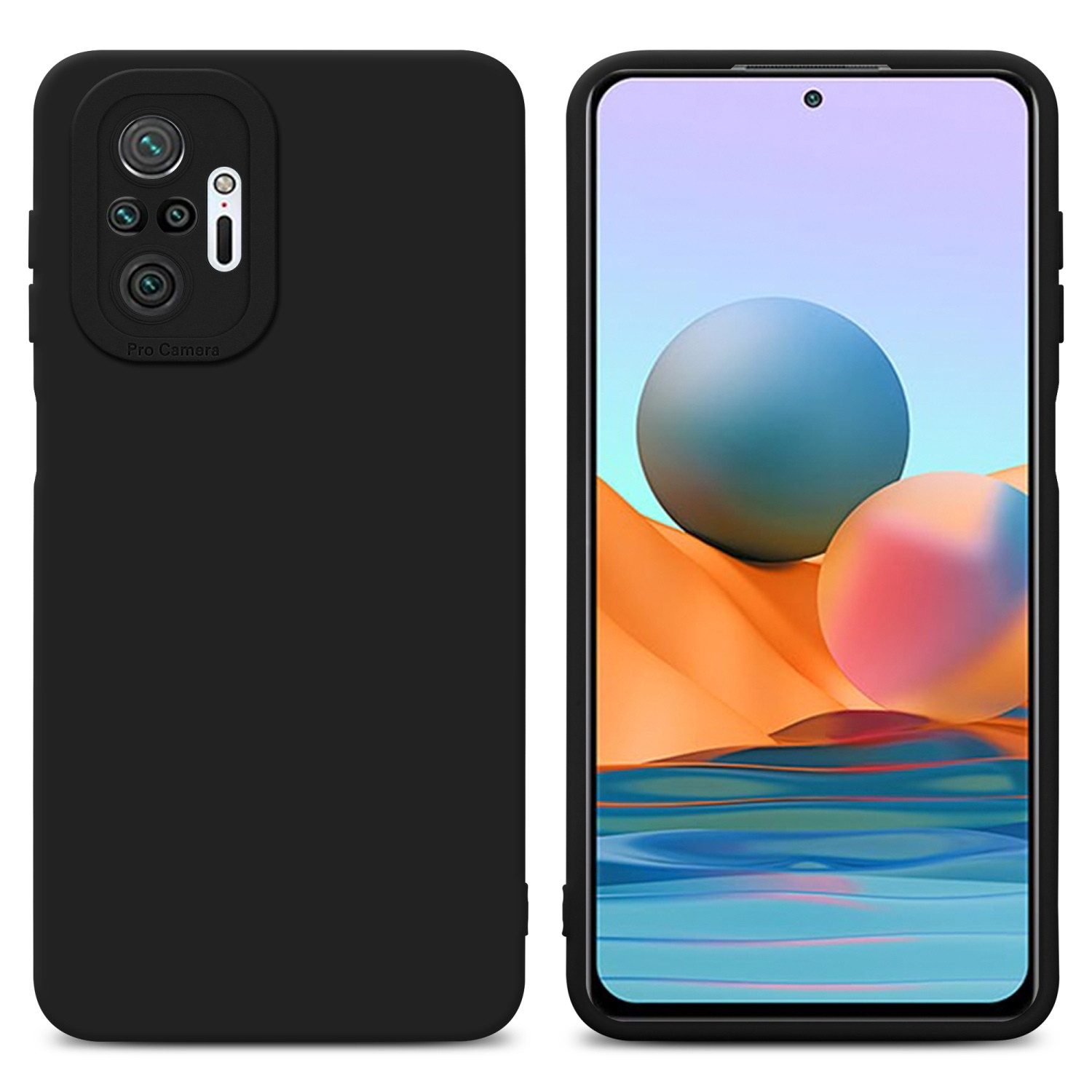 Cadorabo Handyhülle für Xiaomi RedMi NOTE 10 PRO Hülle Xiaomi RedMi NOTE 10 PRO, Hülle Schutzhülle TPU Silikon Case Cover