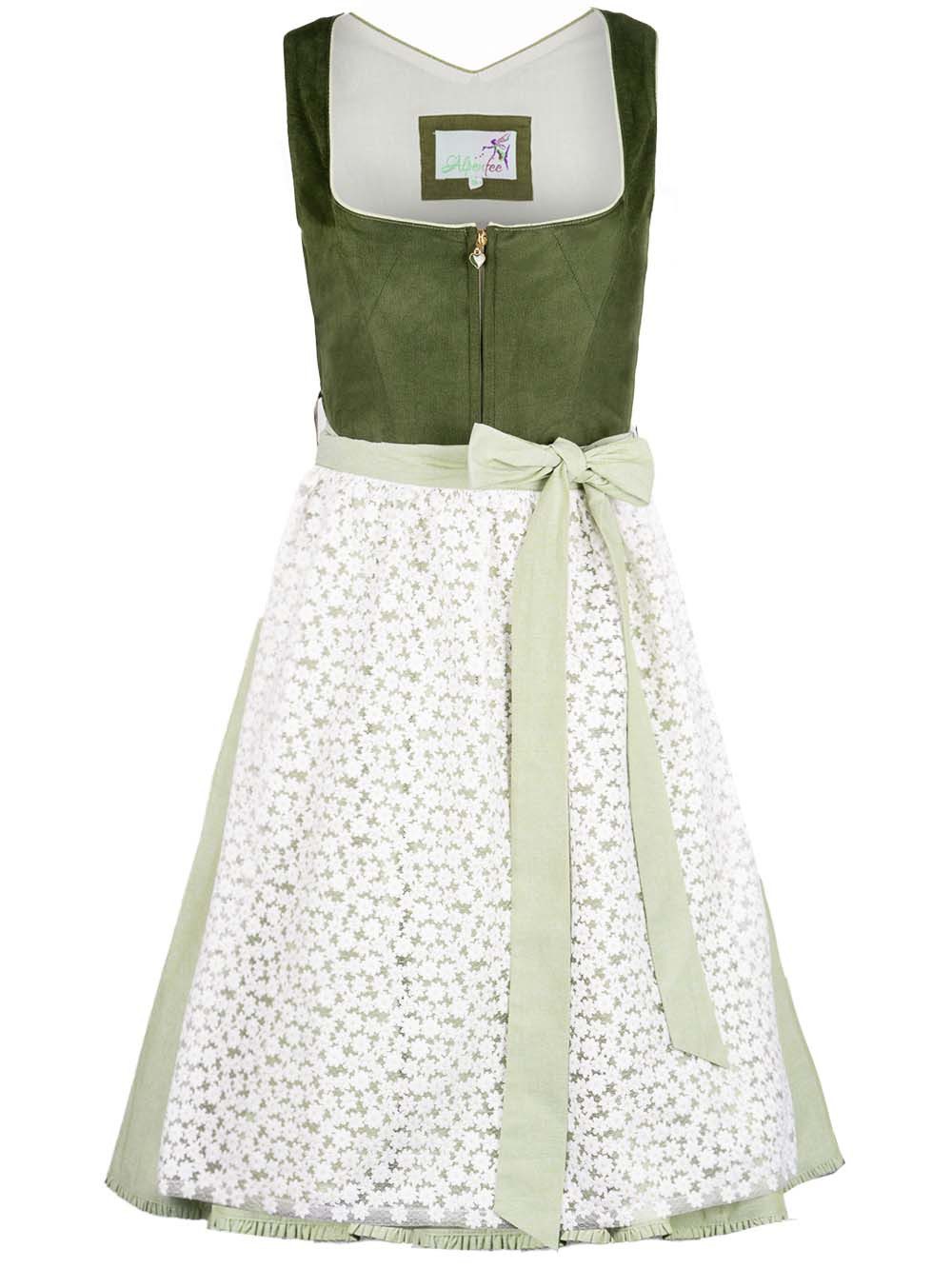 Alpenfee Tracht Dirndl Dirndl Fanni 2 60cm Länge grün