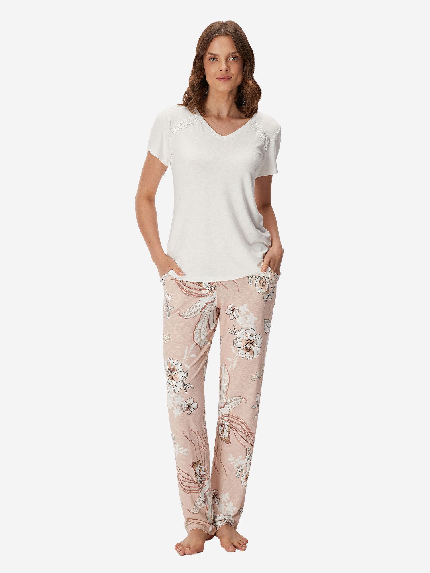 Goldenbay Pyjama Dianthus (2 tlg) schlafanzug schlafmode bequem