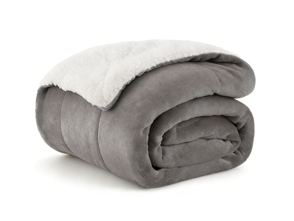 Wohndecke Kunstfell-Decke, Wattierte Decke, Alljahreszeit Decke, ORHOPUI, 1 günstig online kaufen