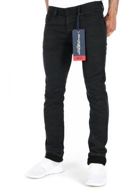 Diesel Slim-fit-Jeans Herren Slim Skinny Jogg Jeans Stretch Hose Schwarz, Thavar-Ne R468T
