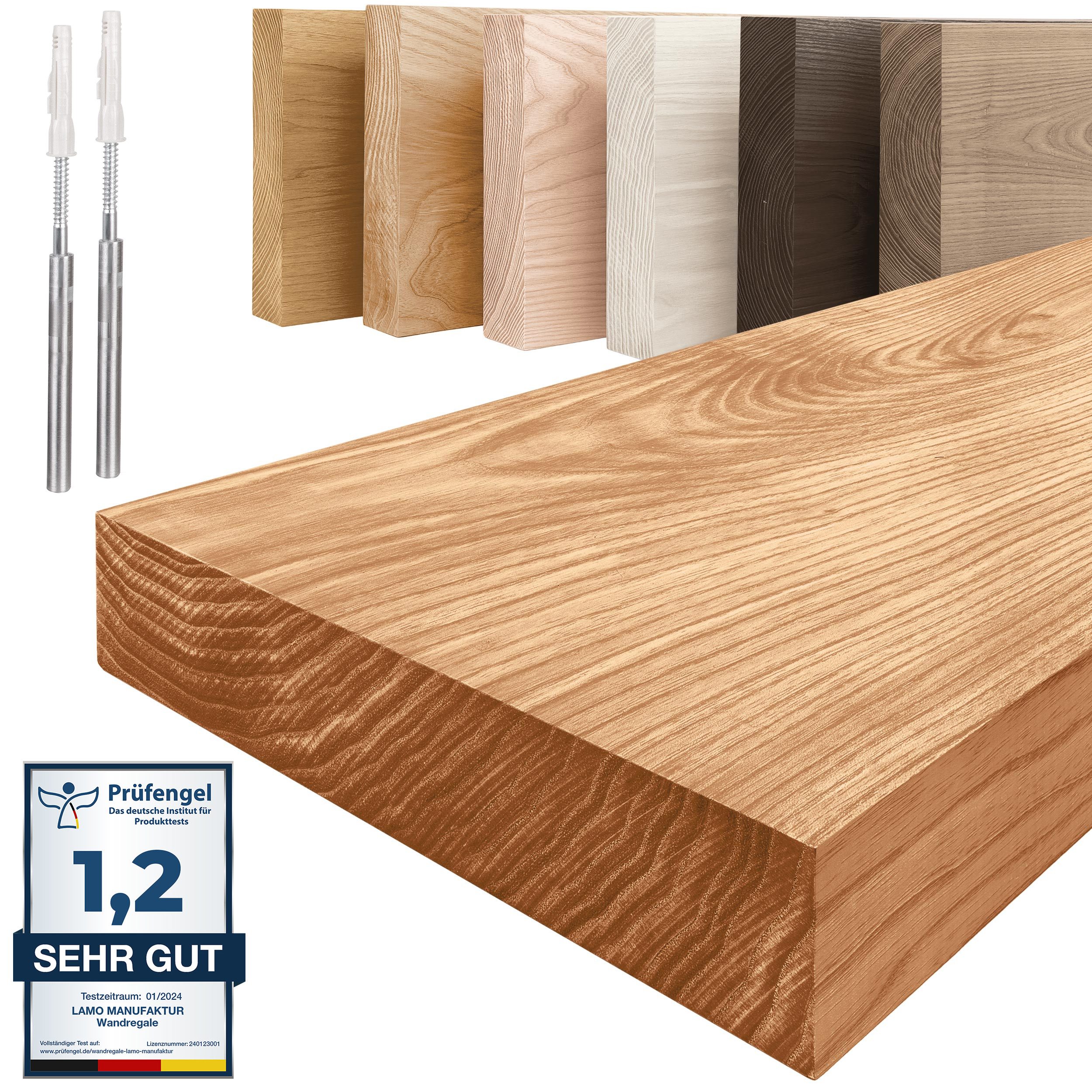 LAMO Manufaktur Wandregal Holz Gerade, Regal günstig online kaufen