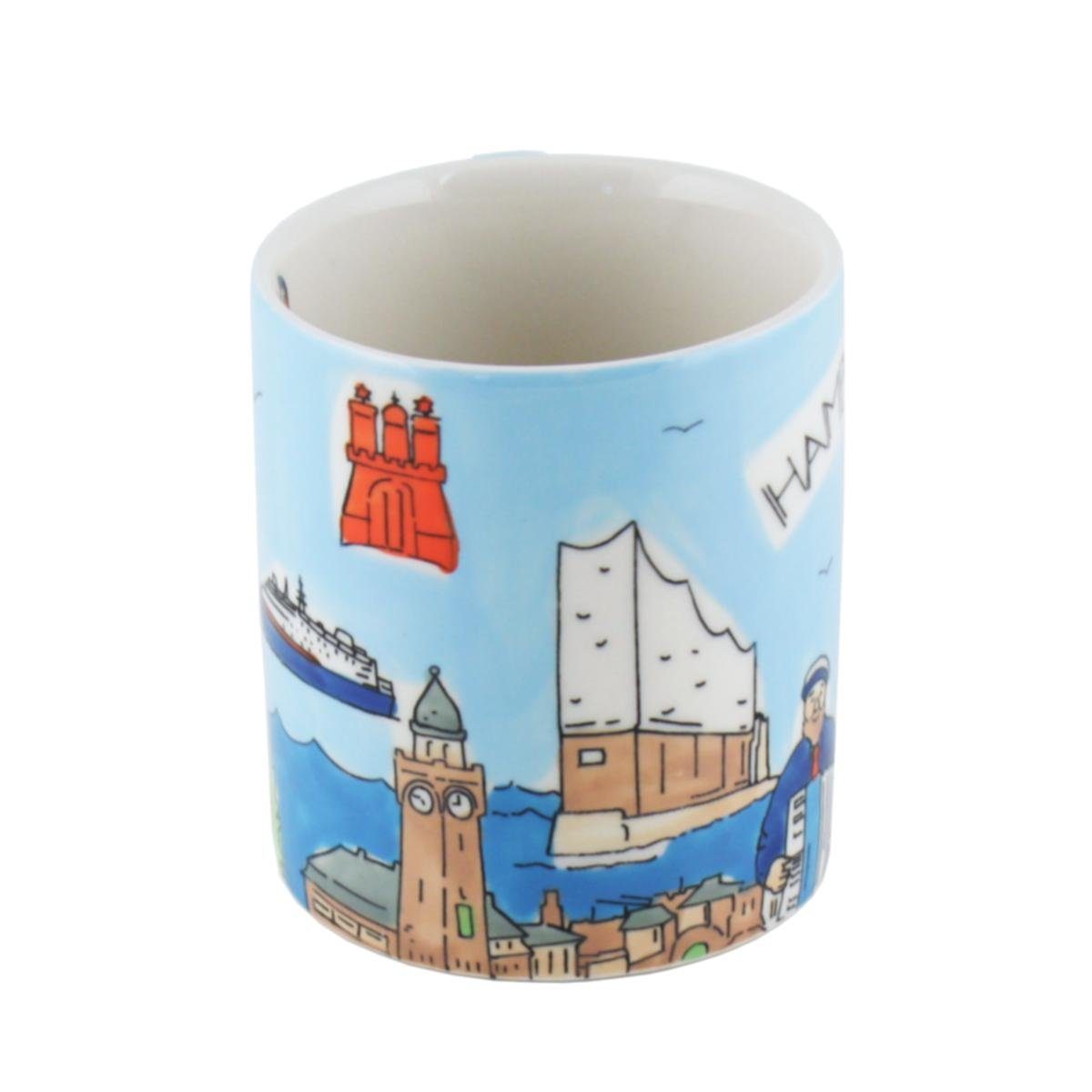 Mila Becher Mila Keramik Städte-Becher Hamburg Shanty, Keramik