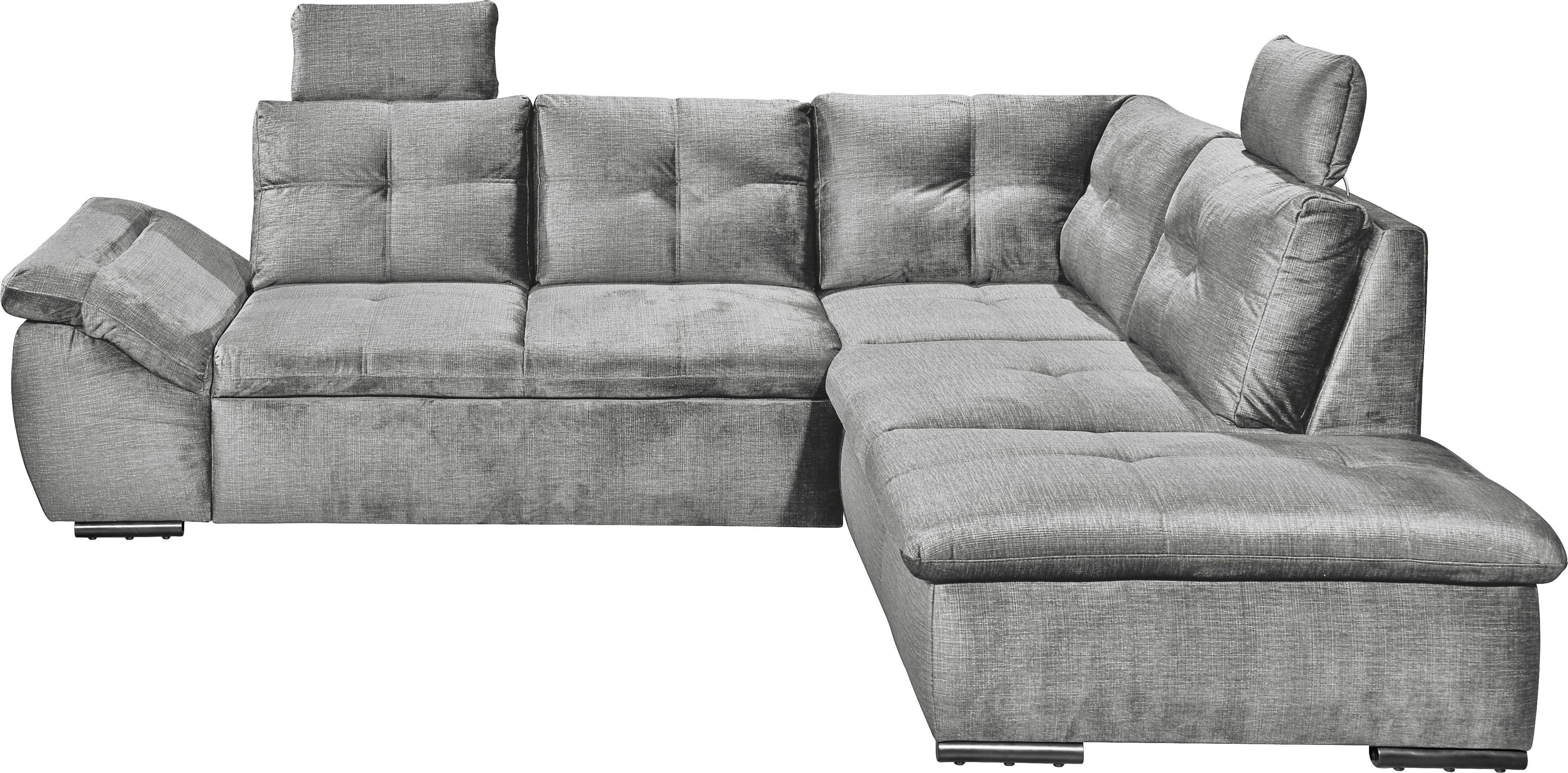 ED EXCITING DESIGN Ecksofa "Alija L-Form", mit Bettfunktion, Armteilverstel günstig online kaufen