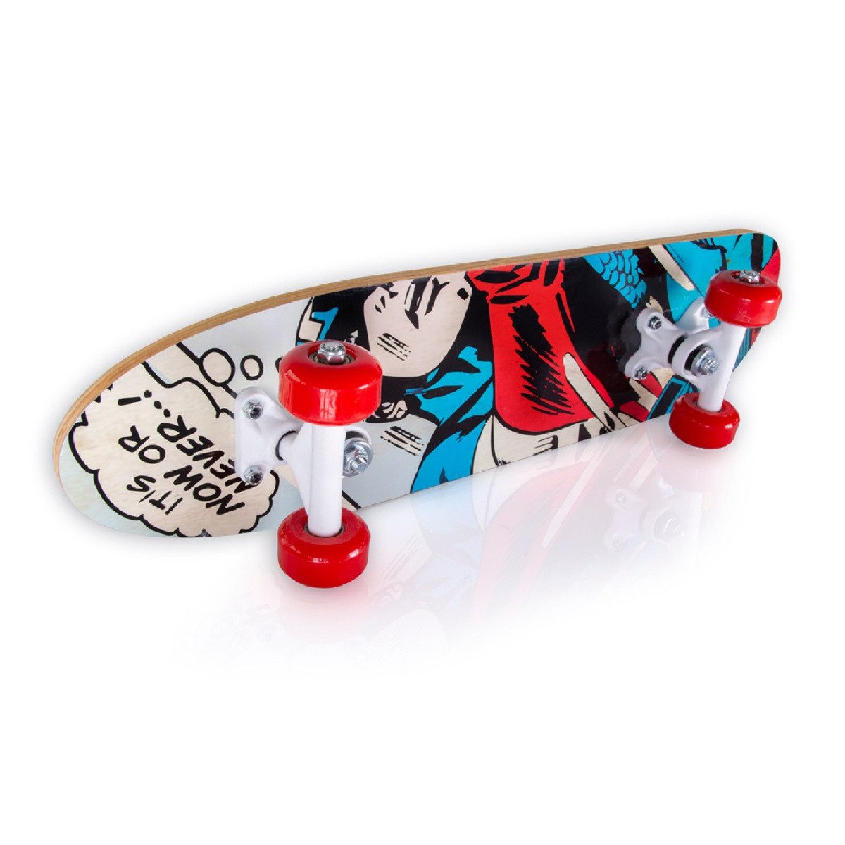 Captain America Skateboard Robustes Ahornholz mit 95A PVC-Rädern