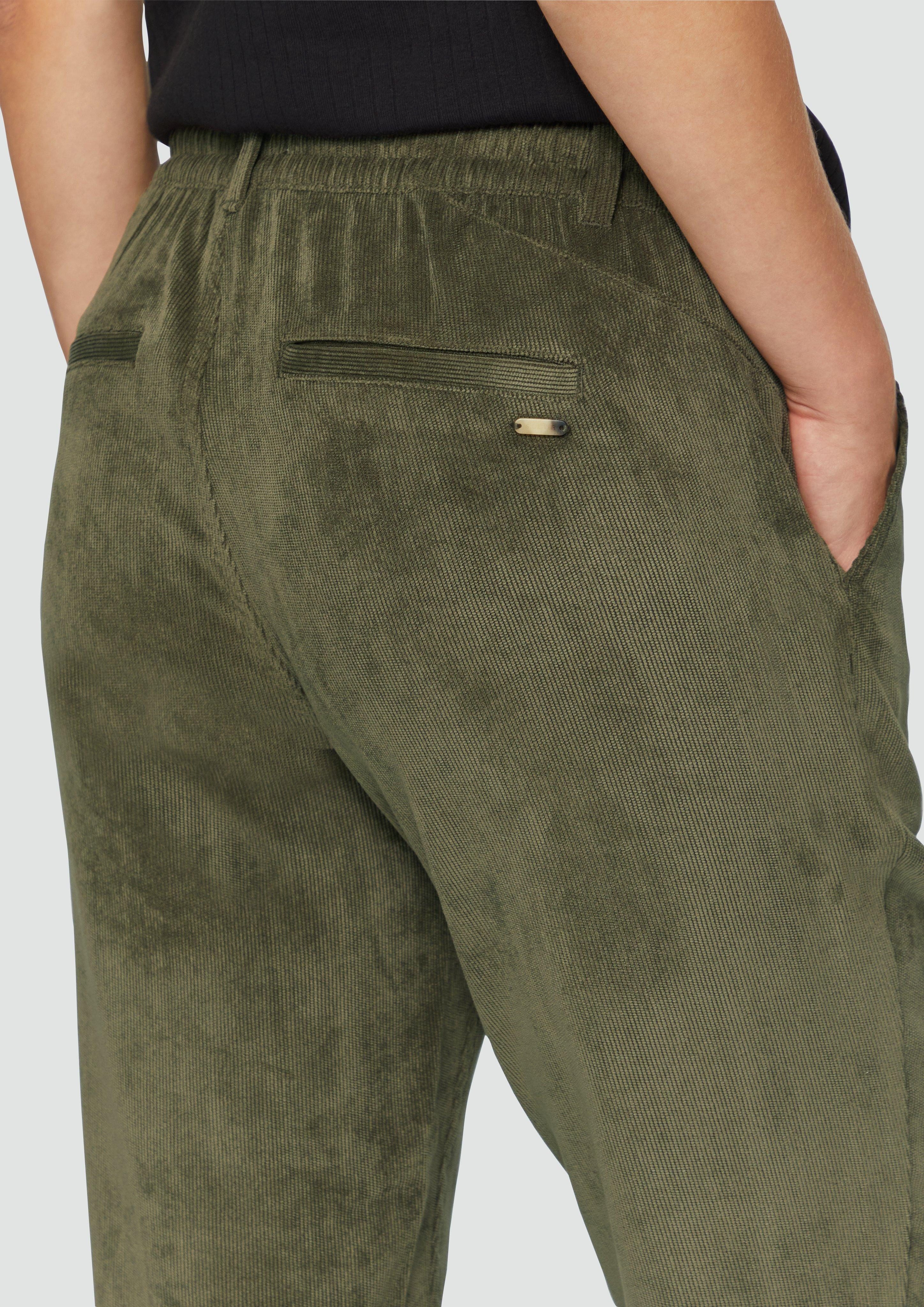 s.Oliver 7/8-Hose Fließende Jogpants aus Feincord günstig online kaufen