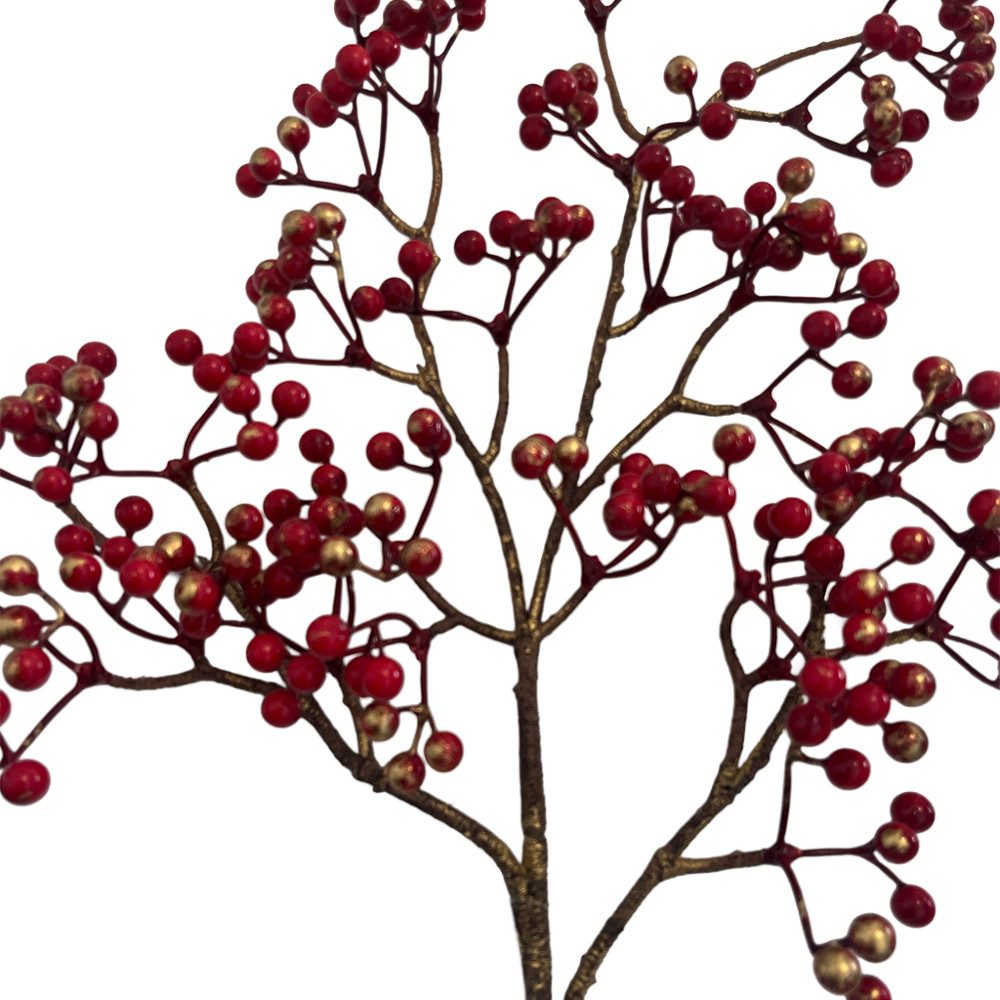 Kunstzweig Rote Beeren Zweig mit einem günstig online kaufen
