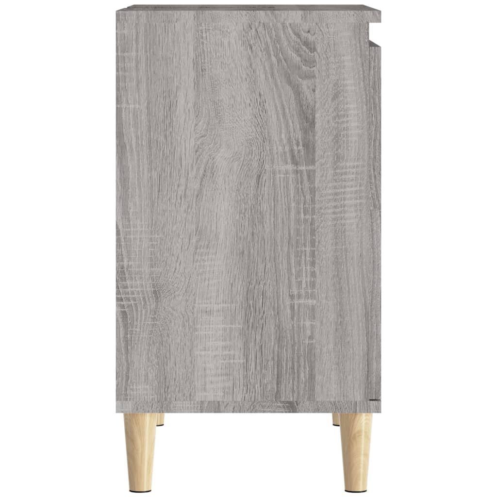 vidaXL Badezimmerspiegelschrank Waschbeckenunterschrank Grau Sonoma (1-St) cm 58x33x60 Holzwerkstoff