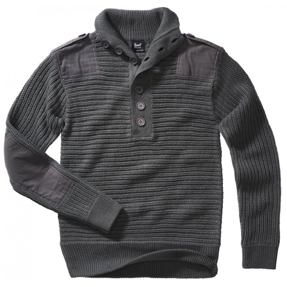 Brandit Strickpullover Alpin Pullover anthrazit - günstig online kaufen