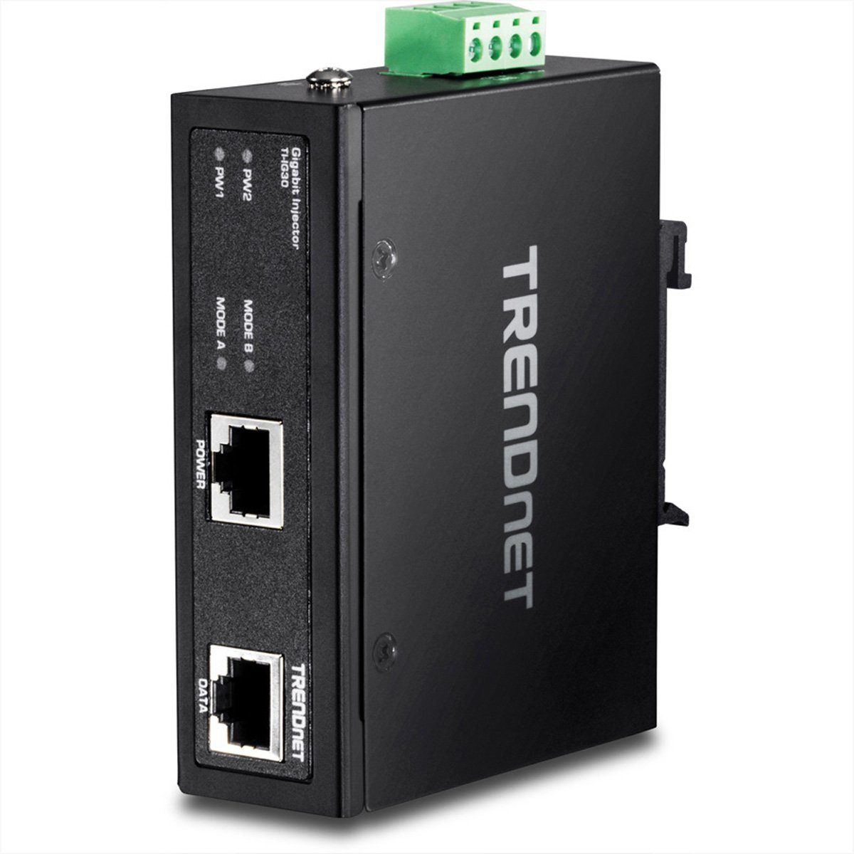 Trendnet TI-IG30 Gehärteter industrieller Gigabit PoE+ Injektor Netzwerk-Switch