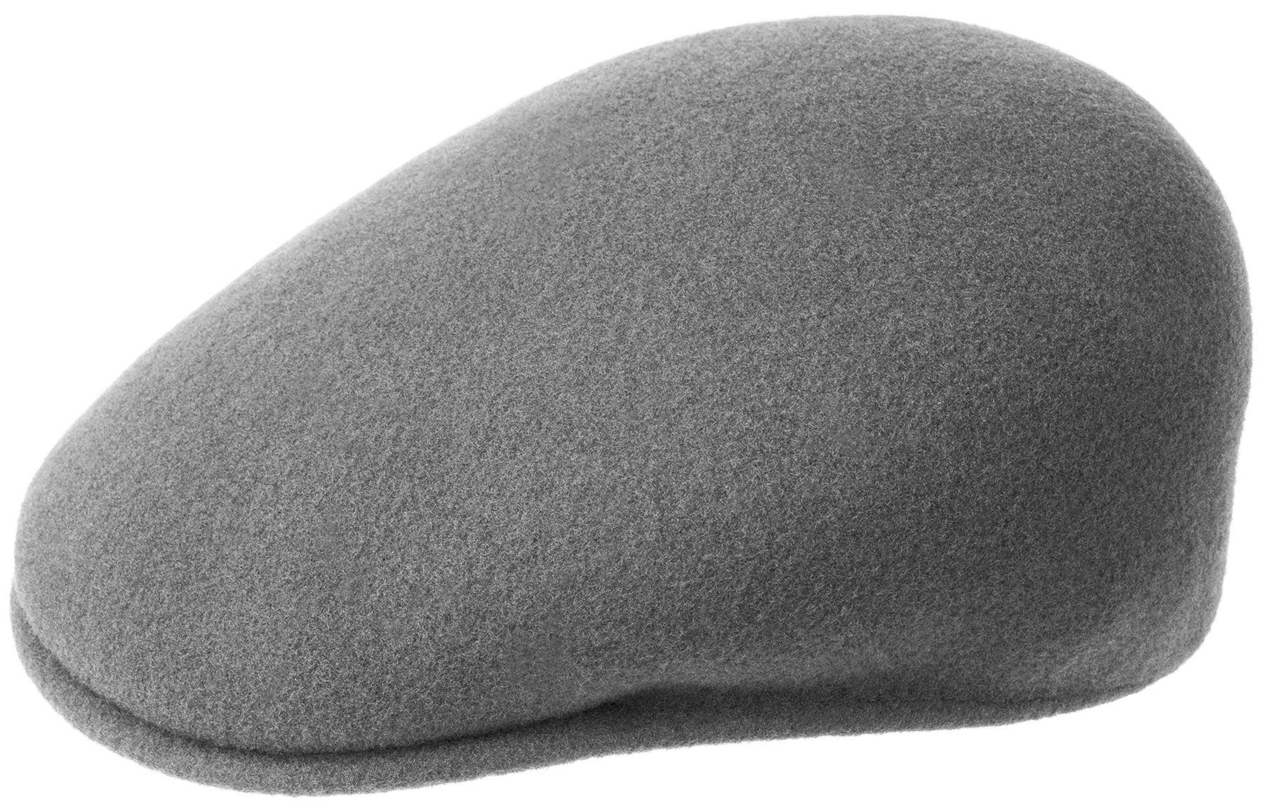 Flat Flatcap Kangol 504 Schirmmütze Wintercap Flanellgrau Wollcap Cap