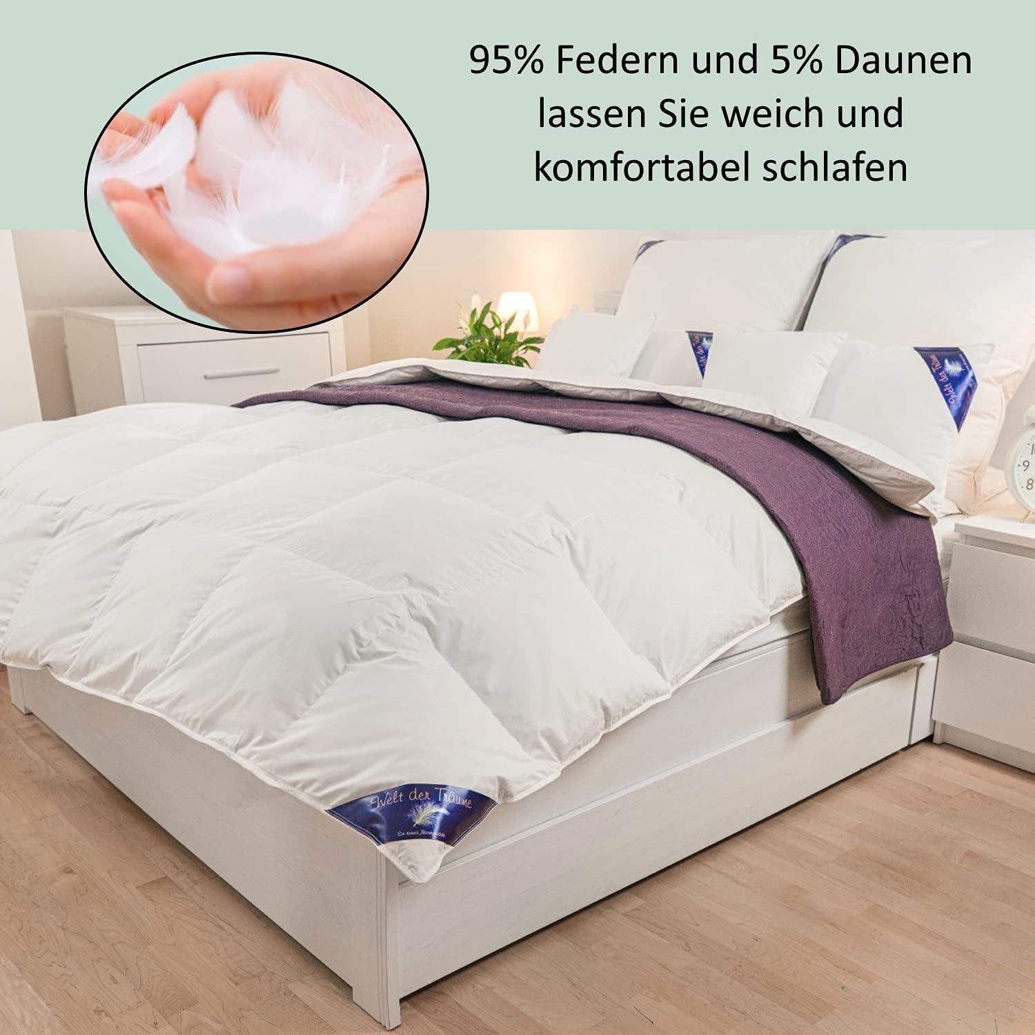 Welt der Träume Federbettdecke Bettdecke Schlafdecke günstig online kaufen