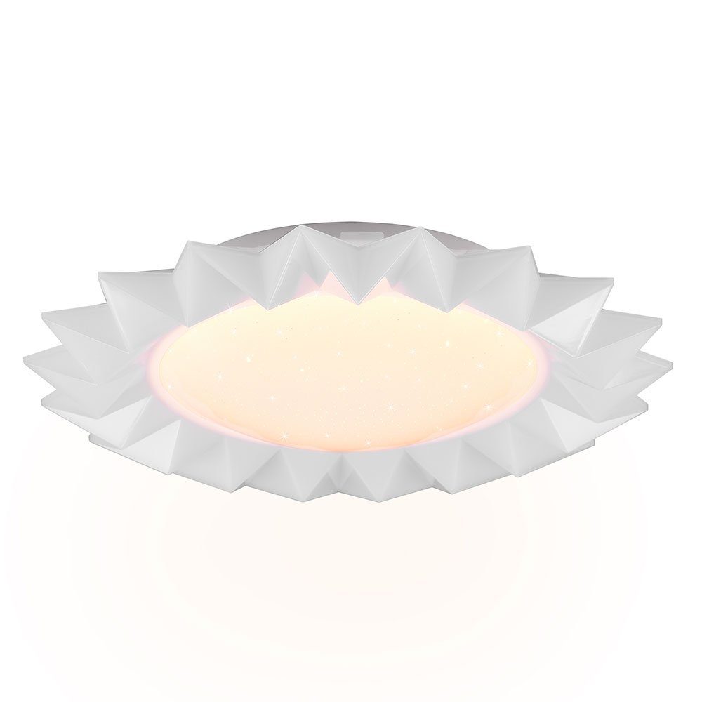 Reality Leuchten LED Deckenleuchte, LED-Leuchtmittel fest verbaut, Warmweiß, Neutralweiß, Tageslichtweiß, Deckenlampe Deckenleuchte Fernbedienung dimmbar Nachtlicht CCT RGB LED