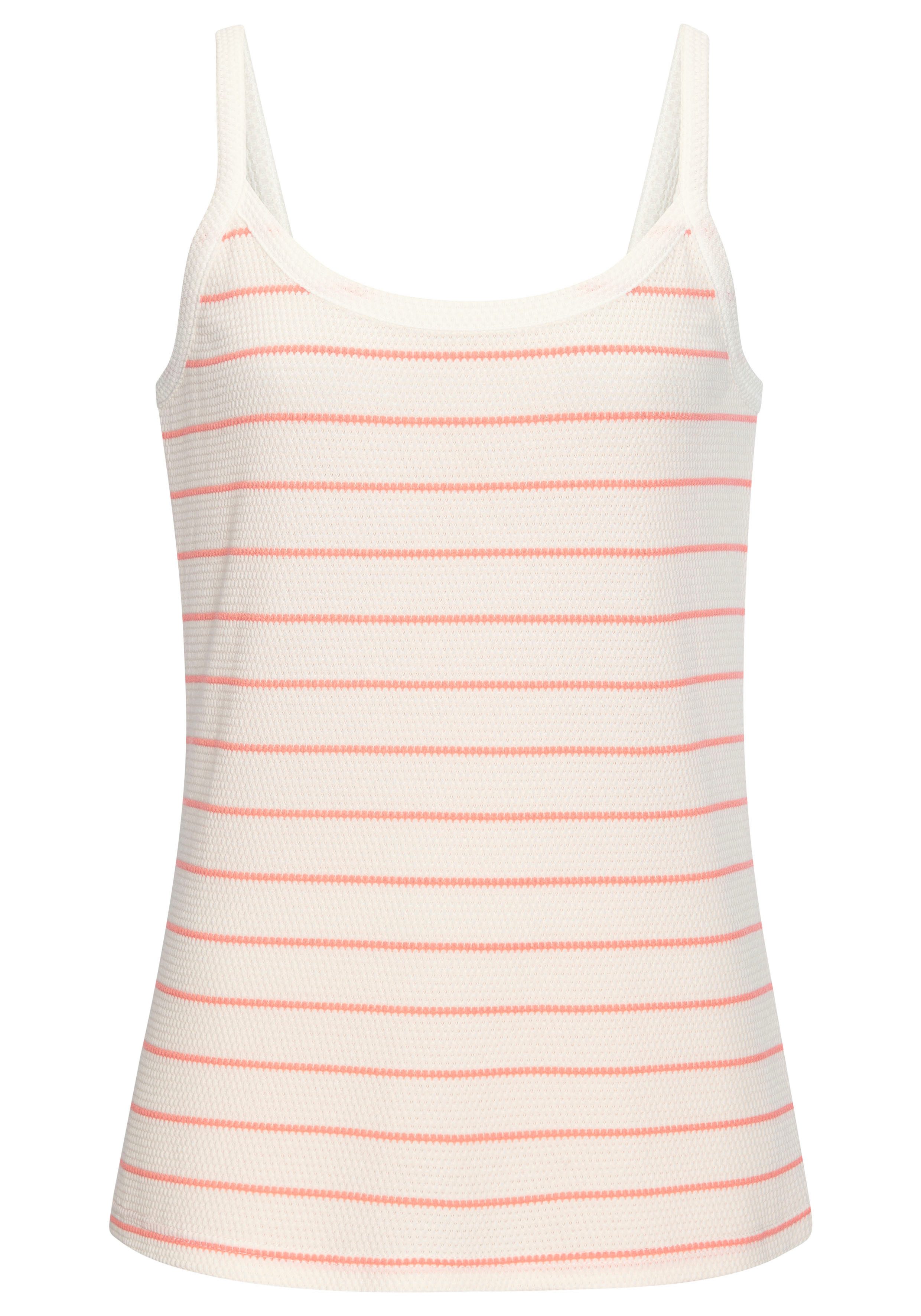Vivance by Lascana Trägertop (2er-Pack) aus strukturiertem Jersey in Streifenoptik – Bild 4 von 5