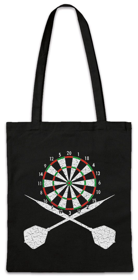 Beuteltasche Darts Board And Crossed Dart Stofftasche Player Game Sport Sports