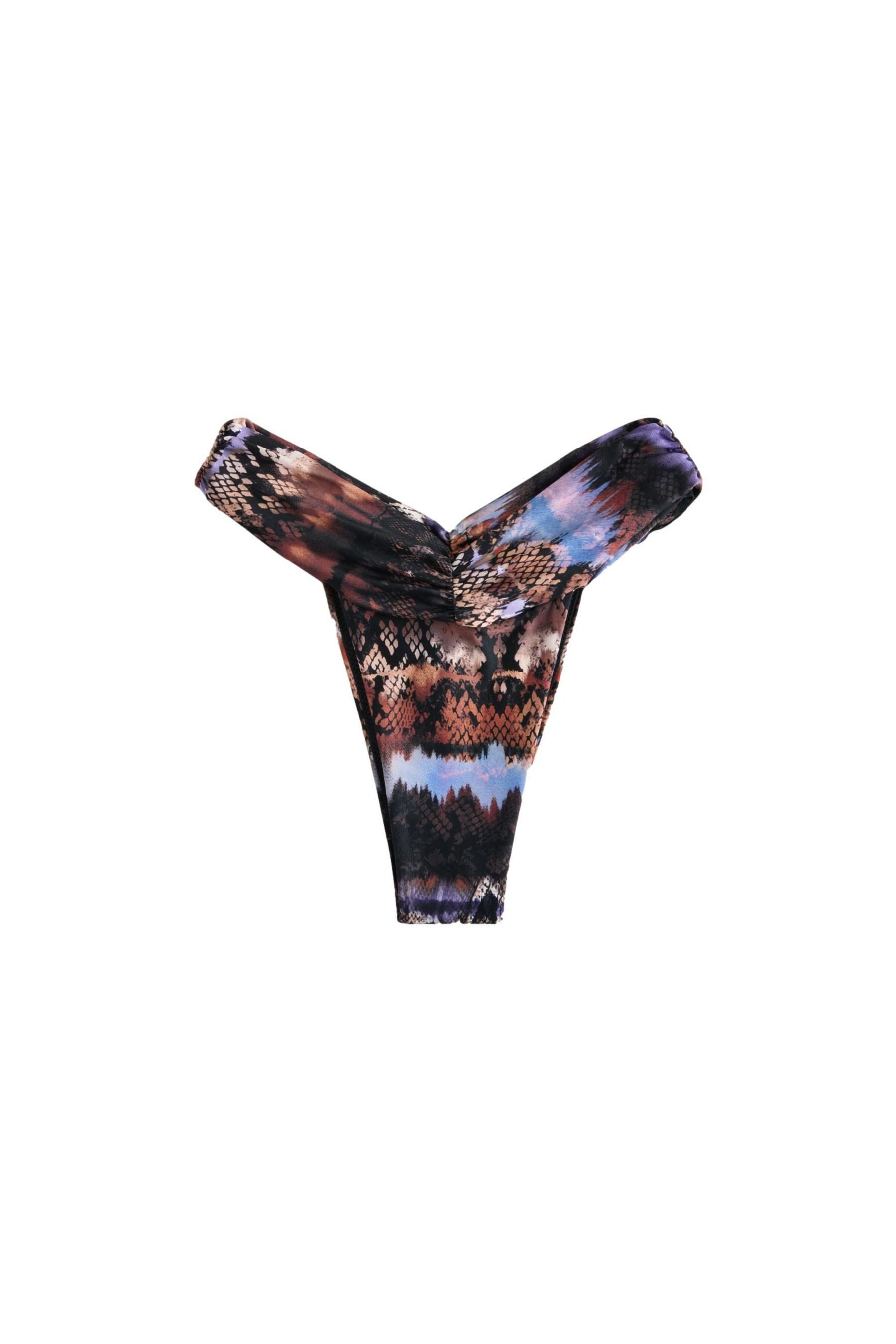 Next Bikini-Hose V-förmige, geraffte brasilianische Bikinihose (1-St)