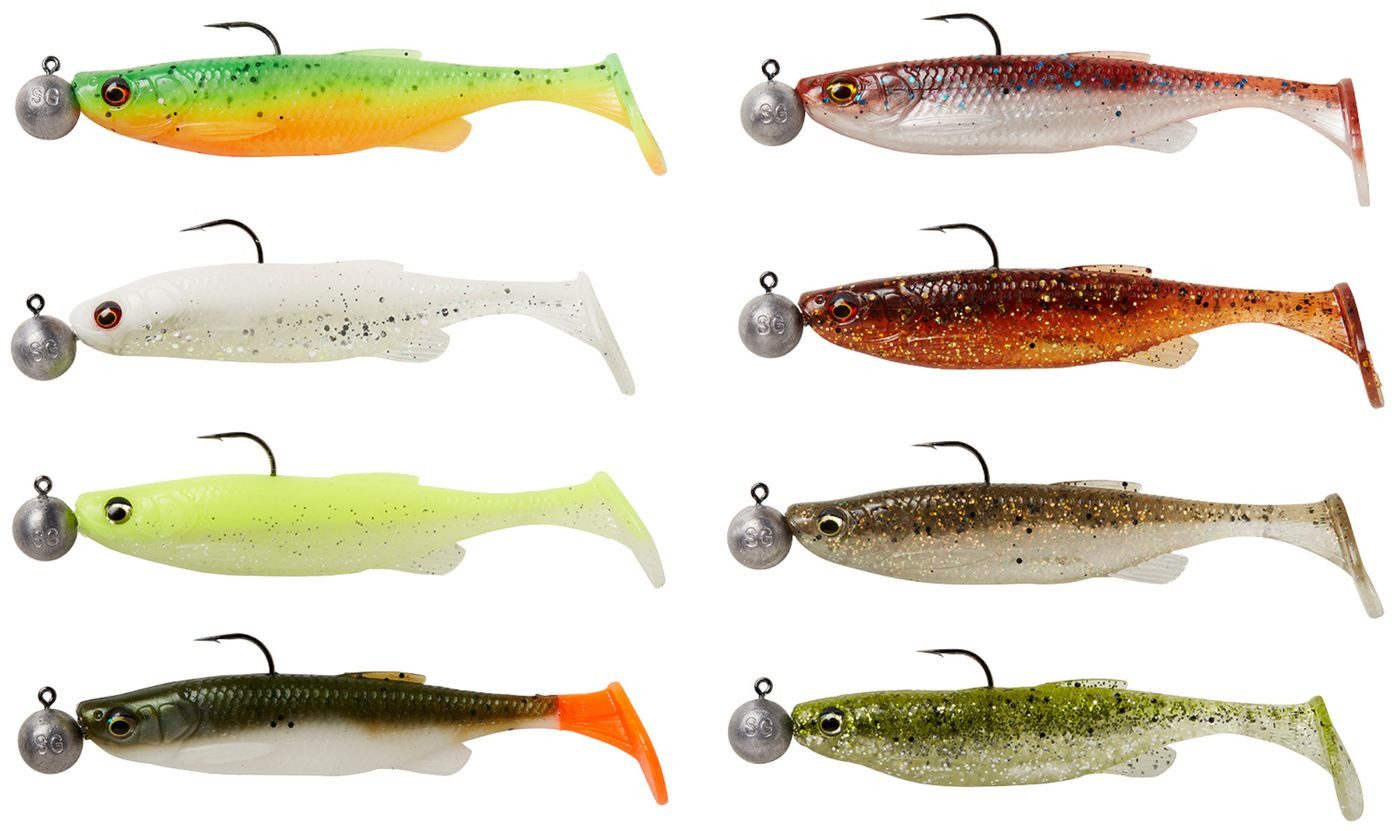 Savage Gear Kunstköder Savage Gear Fat Minnow T-Tail RTF - 4 montierte Gummifische
