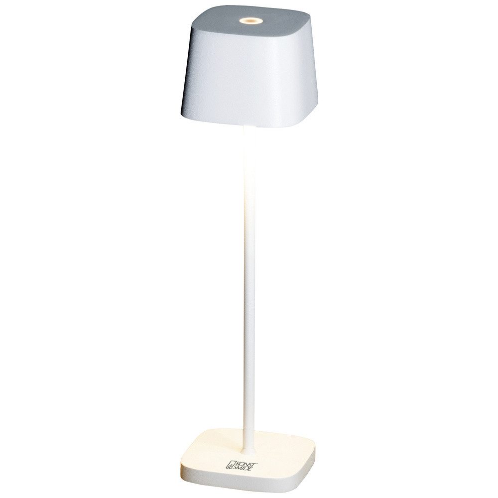 KONSTSMIDE LED Tischleuchte Konstsmide 7829-250 Capri LED-Akku-Tischlampe 2.2 W Warmweiß Weiß