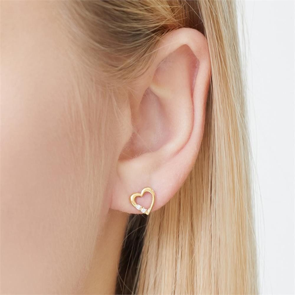 Unique Paar Ohrstecker Ohrringe aus 585e...