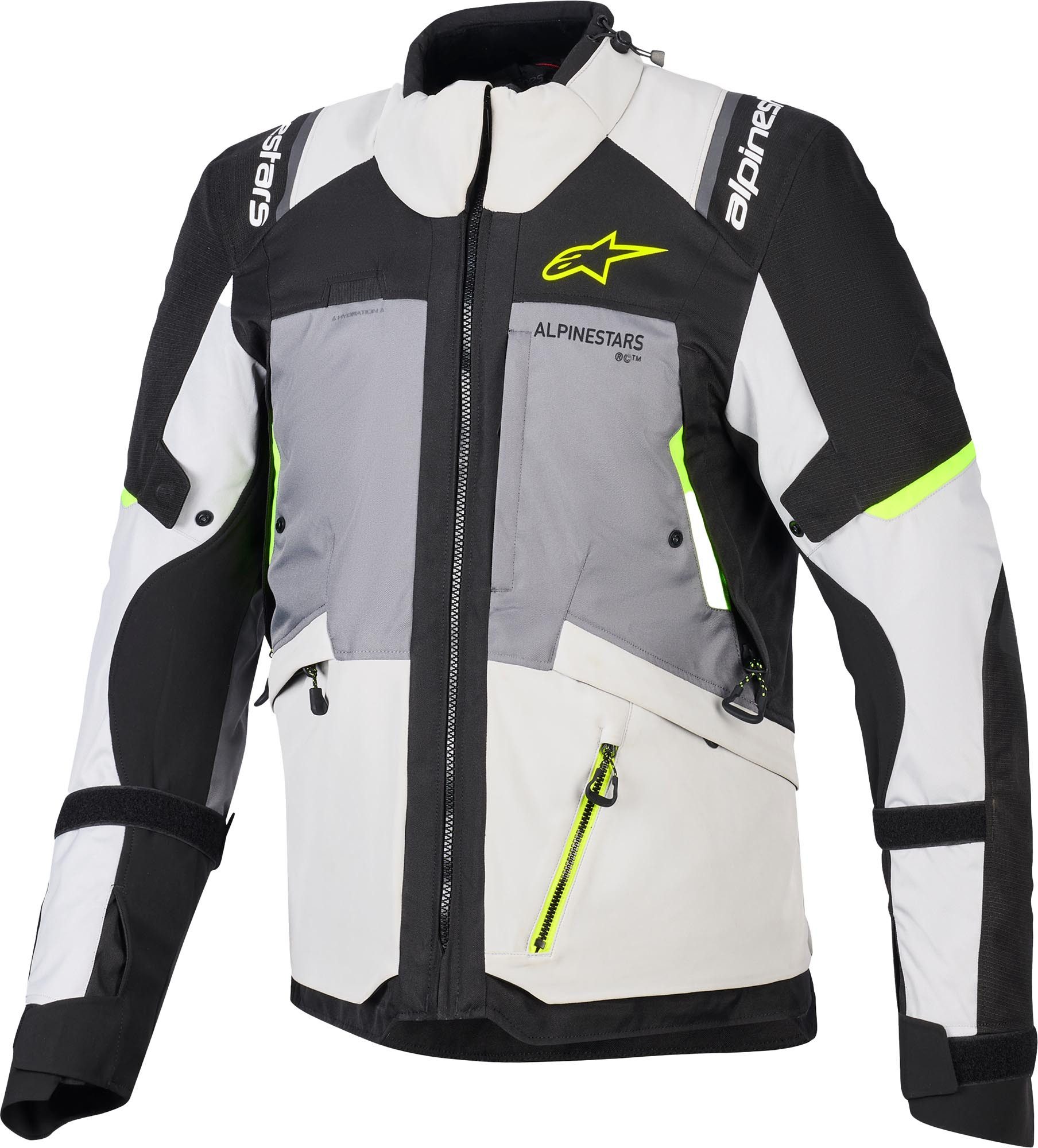 Alpinestars Motorradjacke Andes V4 Drystar wasserdichte Motorrad Textiljacke Airbag vorbereitet,Ellenbogenprotektoren enthalten,Schulterprotek