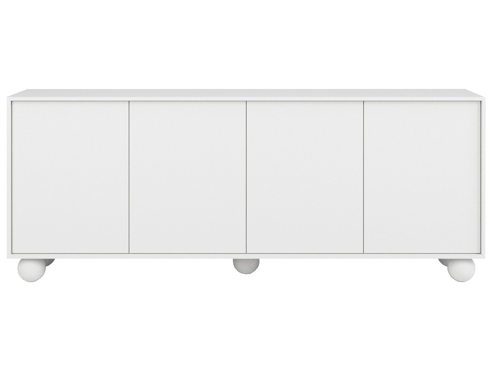 Beautysofa Kommode ADEL 204 cm im modernen Stil (Push-to-Open, Sideboard grifflos 4 Türen), Breite: 204 cm