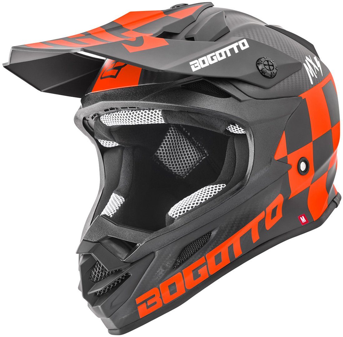 Motocrosshelm V328 Xadrez Carbon Motocross Helm