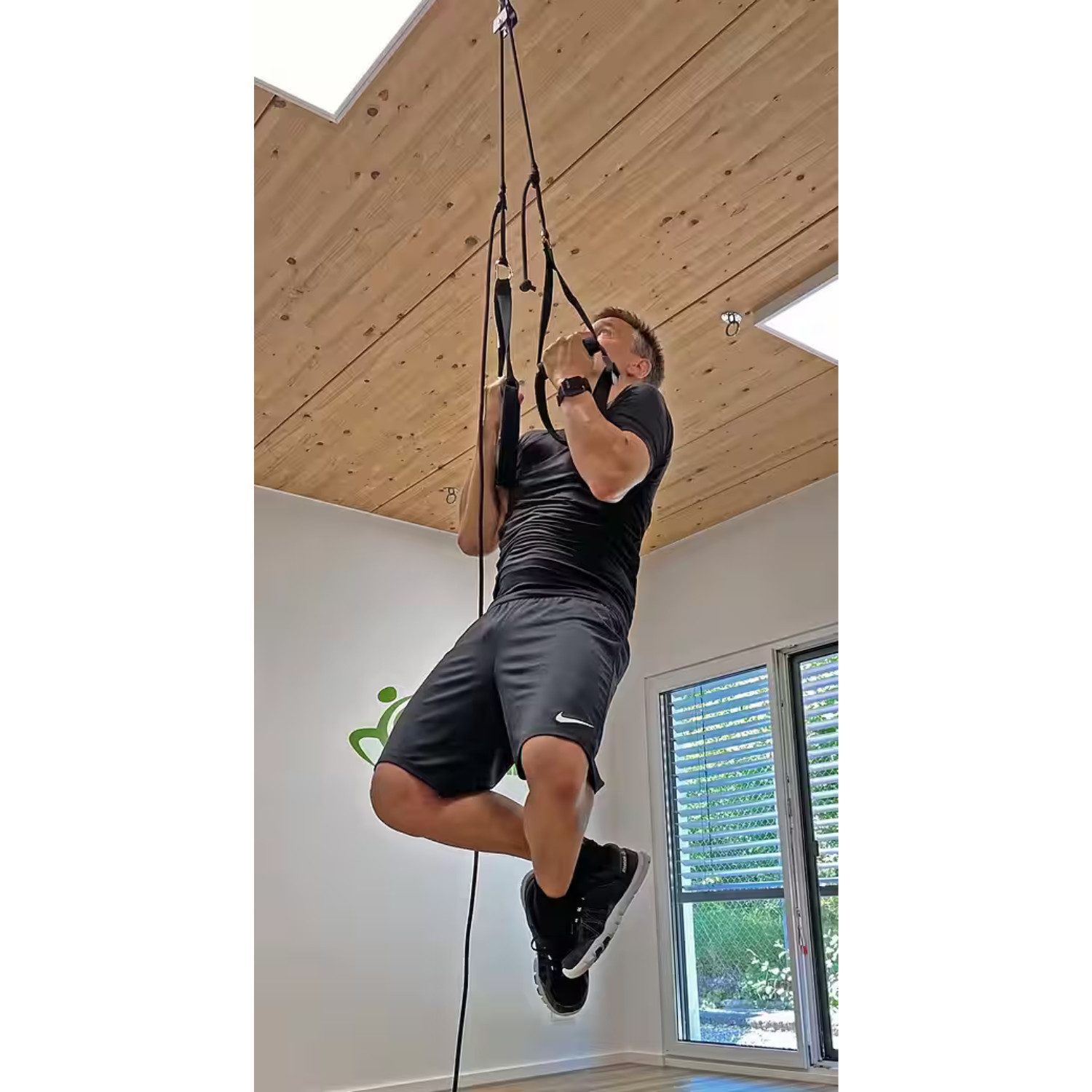eaglefit® Schlingentrainer Sling-Trainer MULTI inkl. Umlenkrolle und Edelstahl-Deckenhalterung