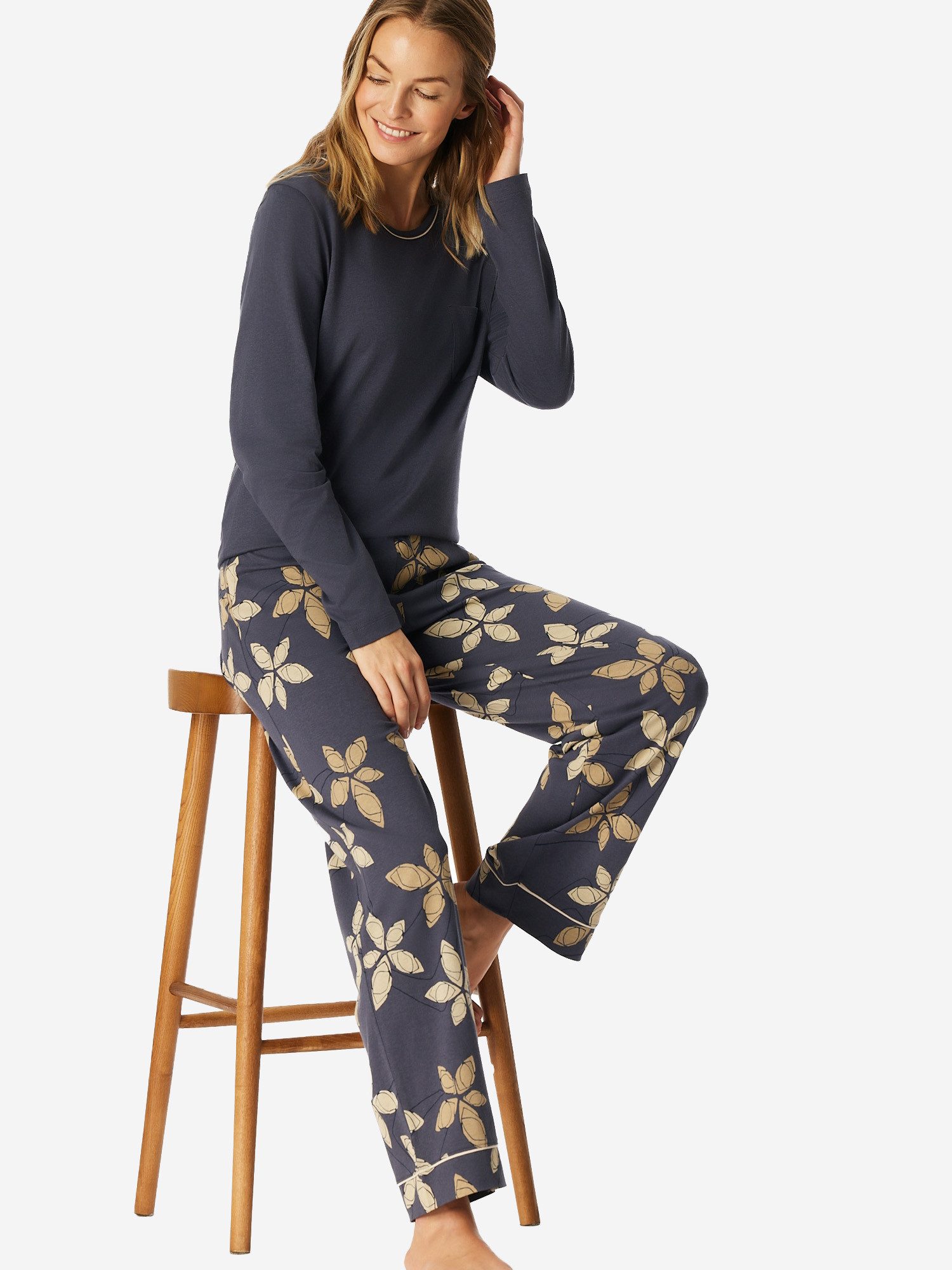 Schiesser Pyjama lang - Comfort Nightwear (2 tlg) schlafanzug schlafmode be günstig online kaufen