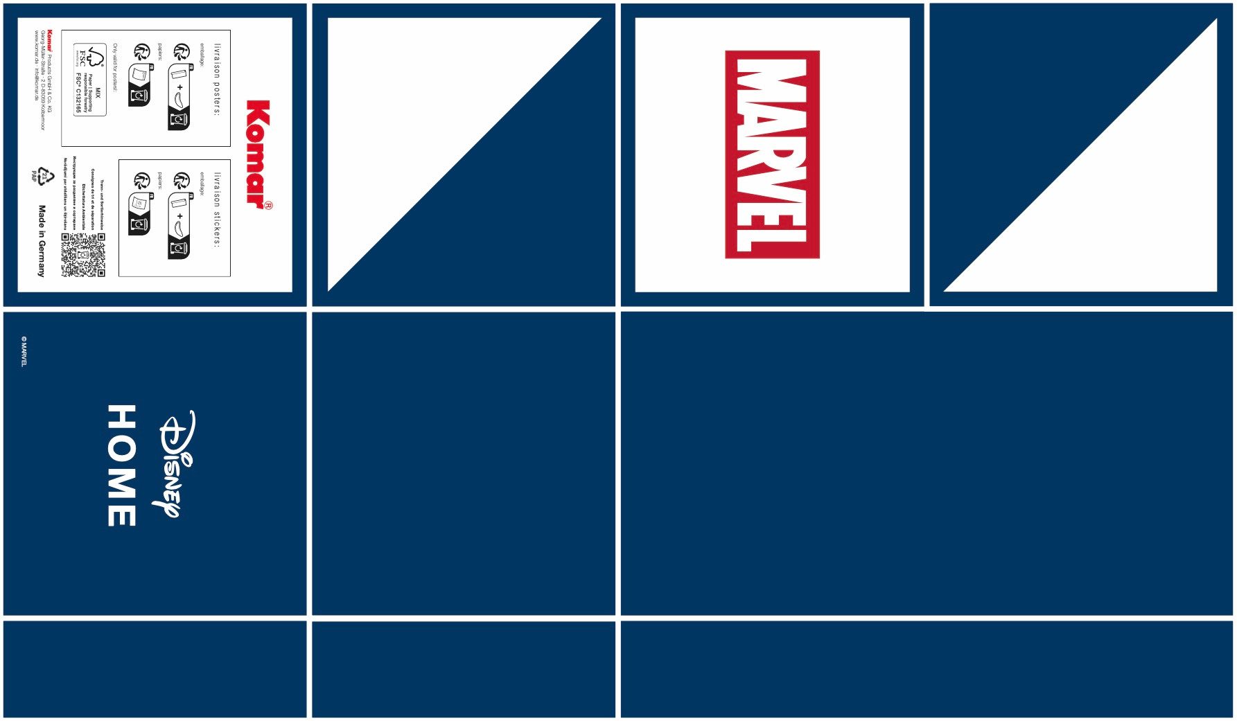 Komar Wandbild Marvel Spider-Man Pondering, Disney (Set, 1 St), 30 x 40 cm (Breite x Höhe) - Kinderzimmer, Dekoration