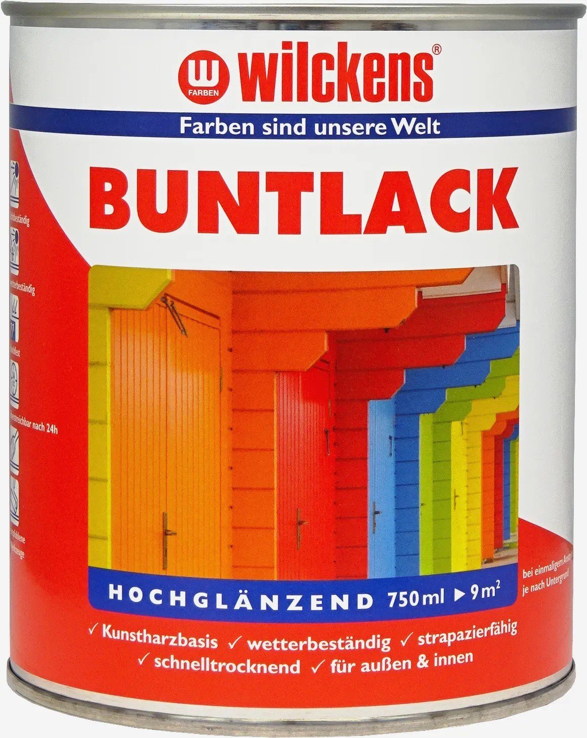 Wilckens Farben Lack Wilckens Buntlack RAL 9005 Tiefschwarz hochglänzend