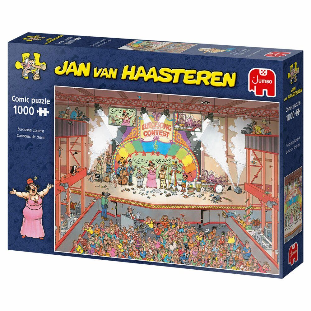 Puzzleteile van Haasteren Eurosong Jan Spiele Contest Teile, Jumbo 1000 Puzzle 1000 -