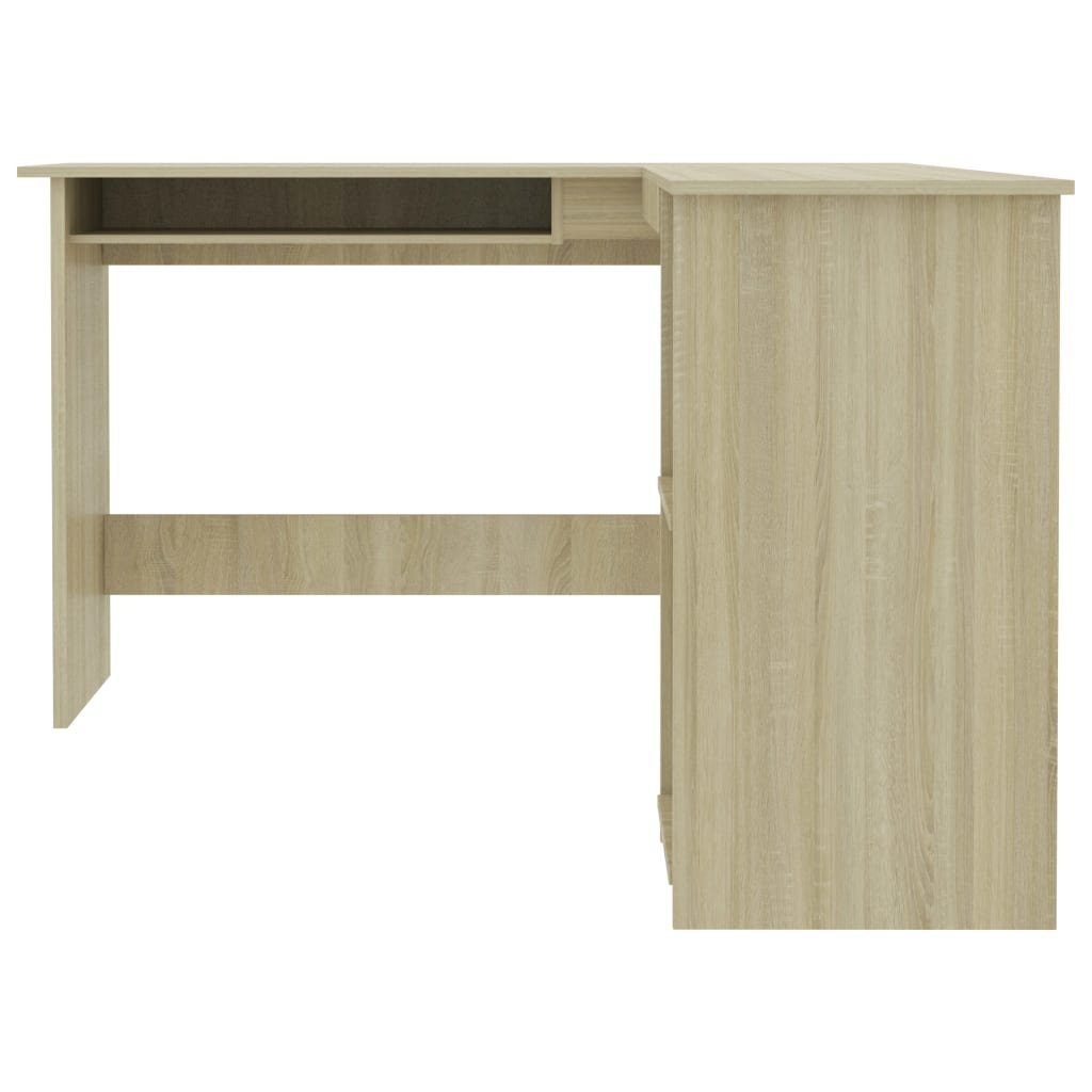 furnicato L-Form cm Sonoma-Eiche 120x140x75 Eckschreibtisch Schreibtisch Holzwerkstoff